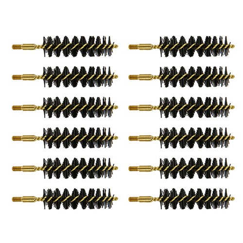 58 CAL BLACK POWDER HEAVY WEIGHT NYLON RIFLE BRUSH 12PK