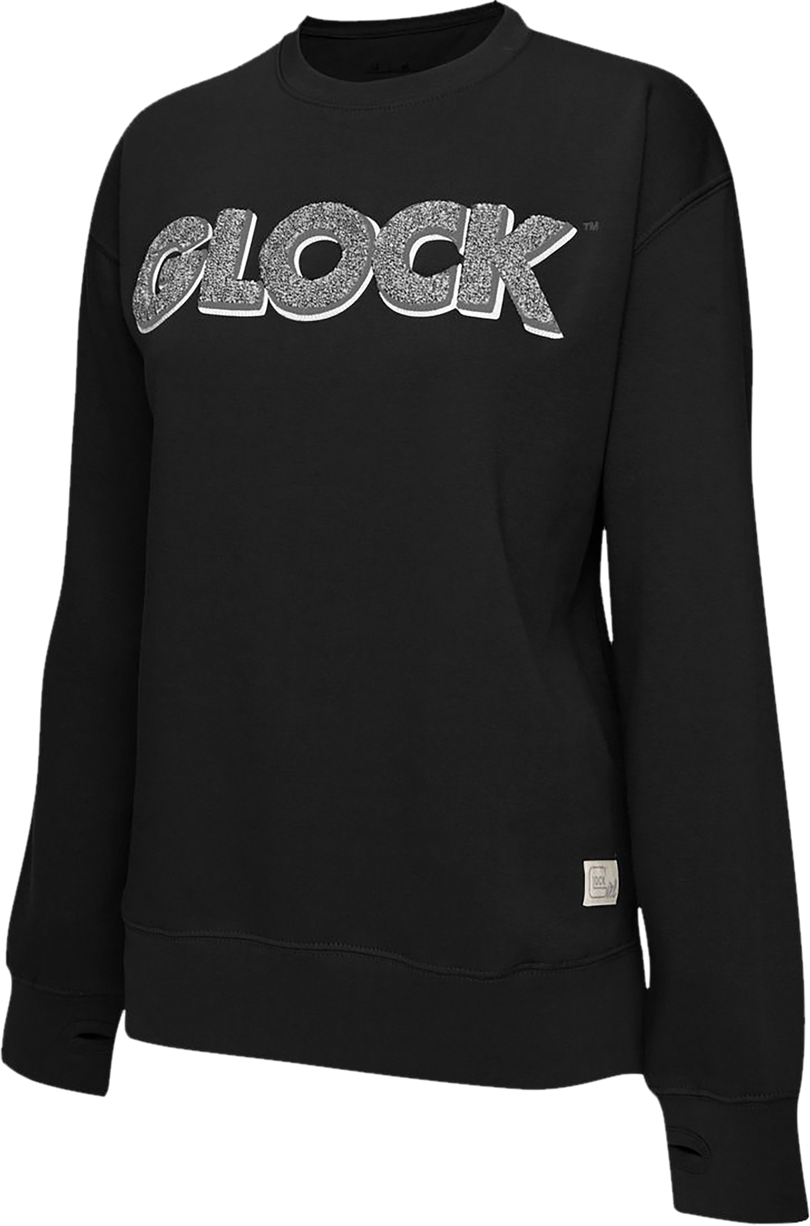 Glock AP96255 Crewneck Raglan Fleece Black Cotton/Polyester Long Sleeve Small - AP96255 - 764503059711
