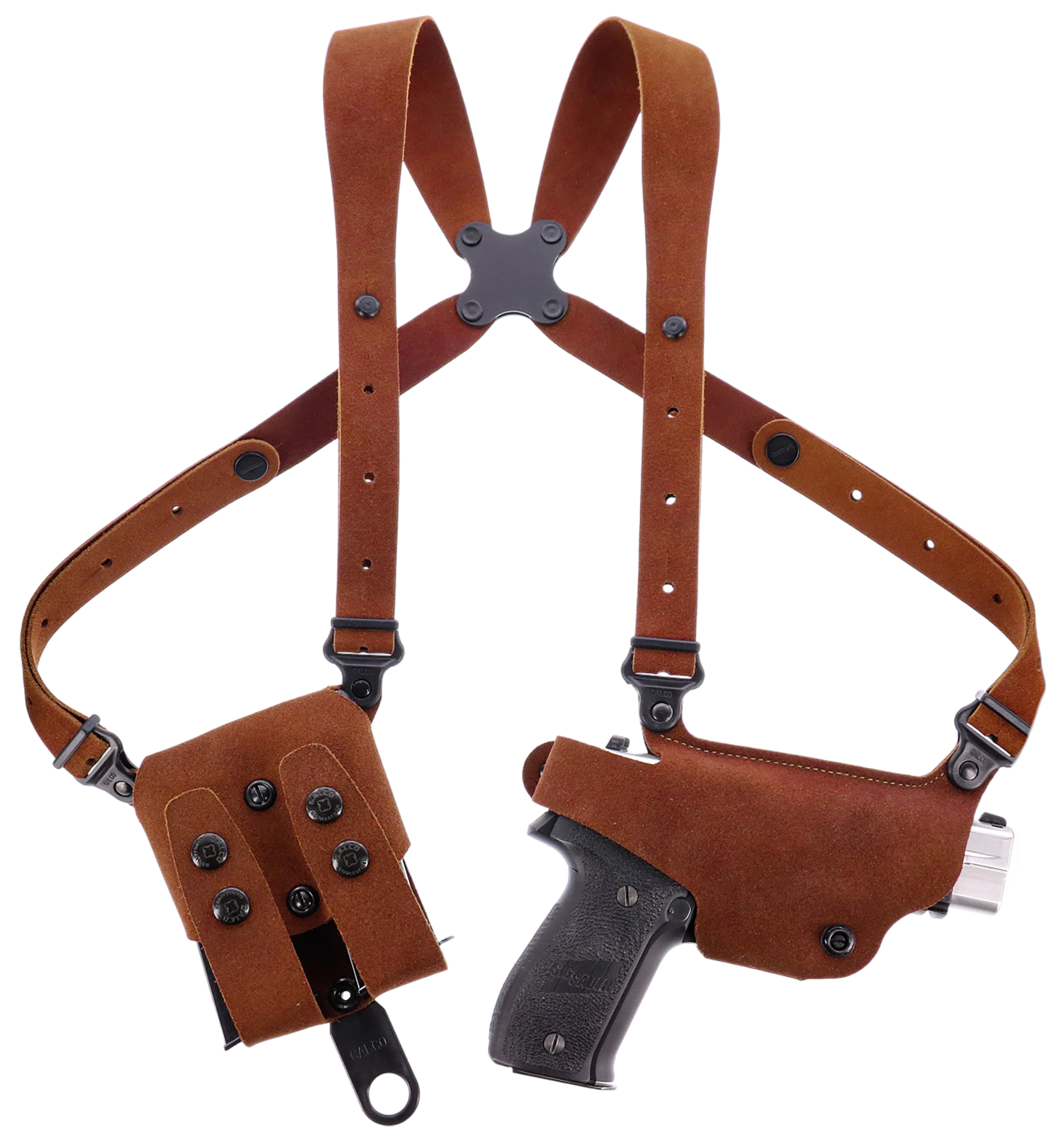 Galco CL2-894R Classic Lite 2.0 Shoulder System Shoulder Fits Chest Up To 56"/Sig P365 X Macro Tan Steerhide Right Hand