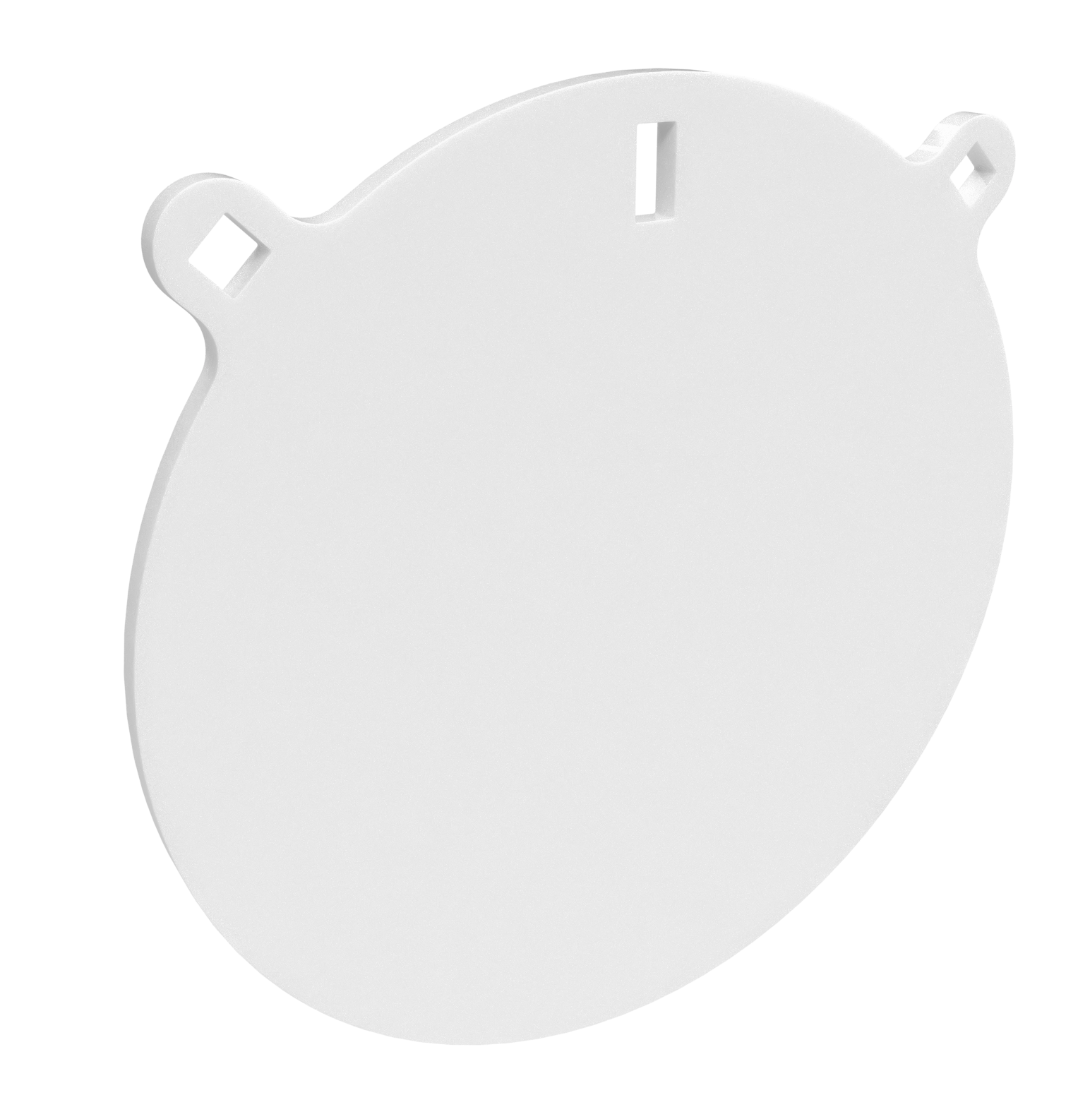 Birchwood Casey BC-RND10-38 Round Steel Target Plate 10" Pistol/Rifle Black/Red/White Steel 0.38" Thick Hanging