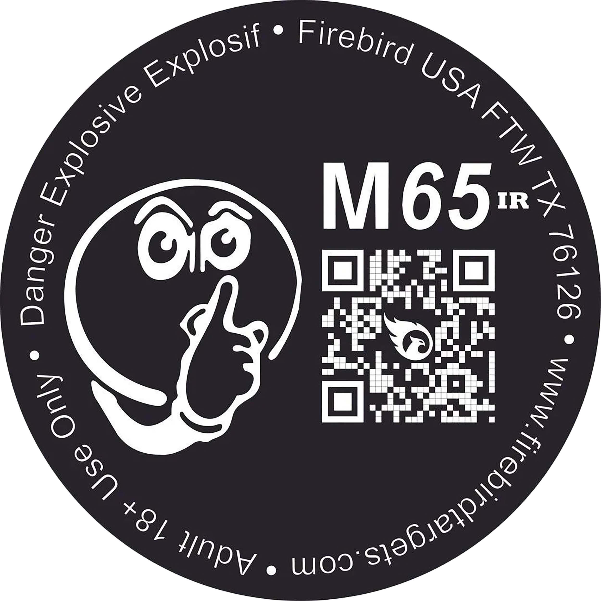 Firebird USA M65IR M65IR  Moving Trajectory/Static Impact Enhancement Flash/Smoke/Sound Universal Firearm 65mm 10 Targets