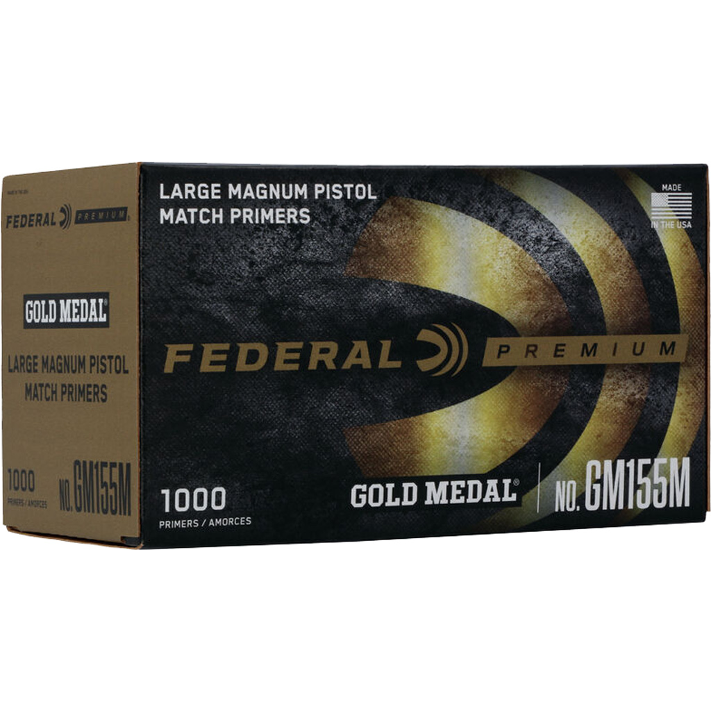 Federal Premium Gold Medal Pistol Primers Mag 1000 ct. HAZ