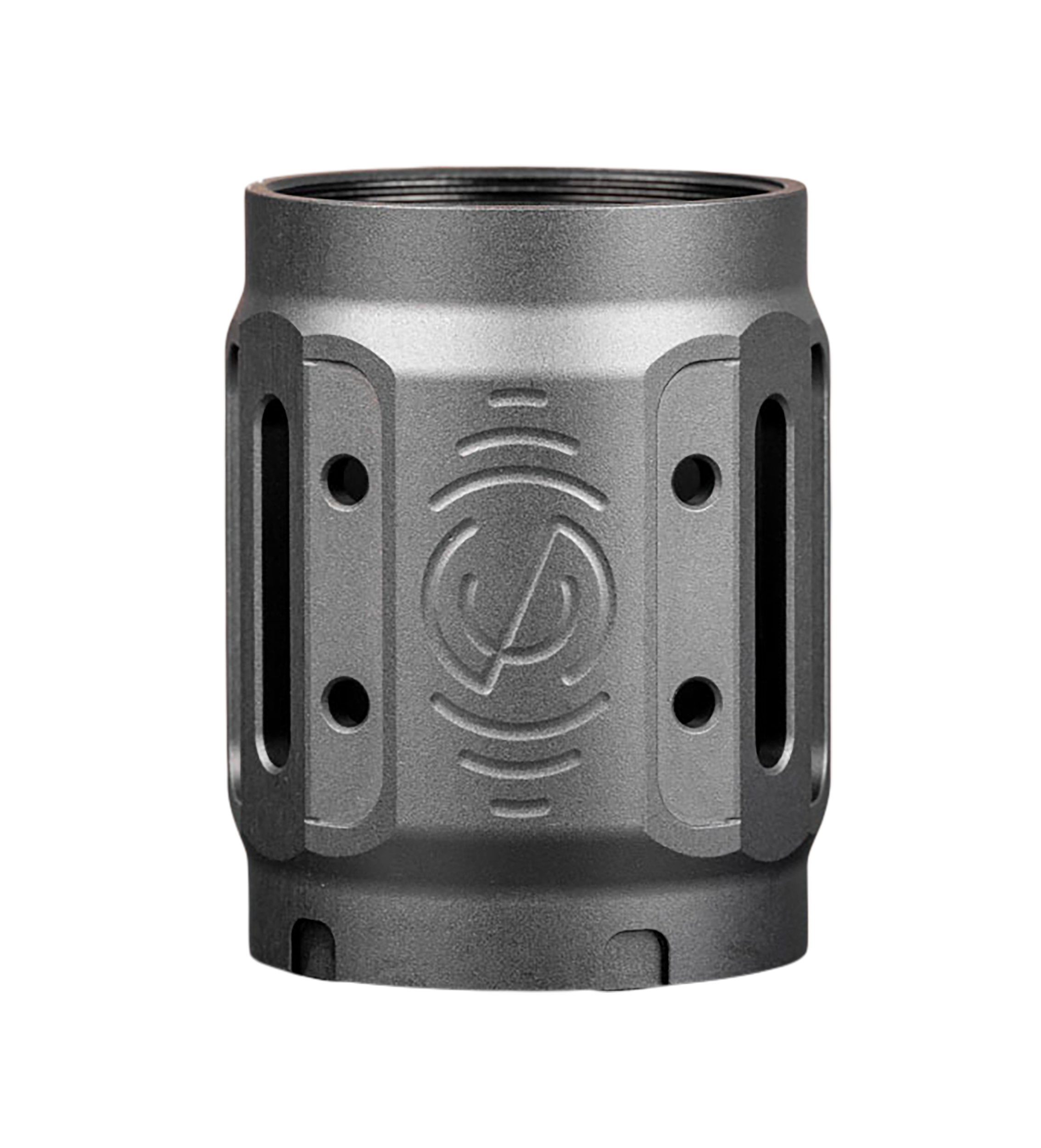 SilencerCo AC5449 Bravo MAAD Brake 2.0 Black Anodized Aluminum 2.11" OAL 1.68" Diameter