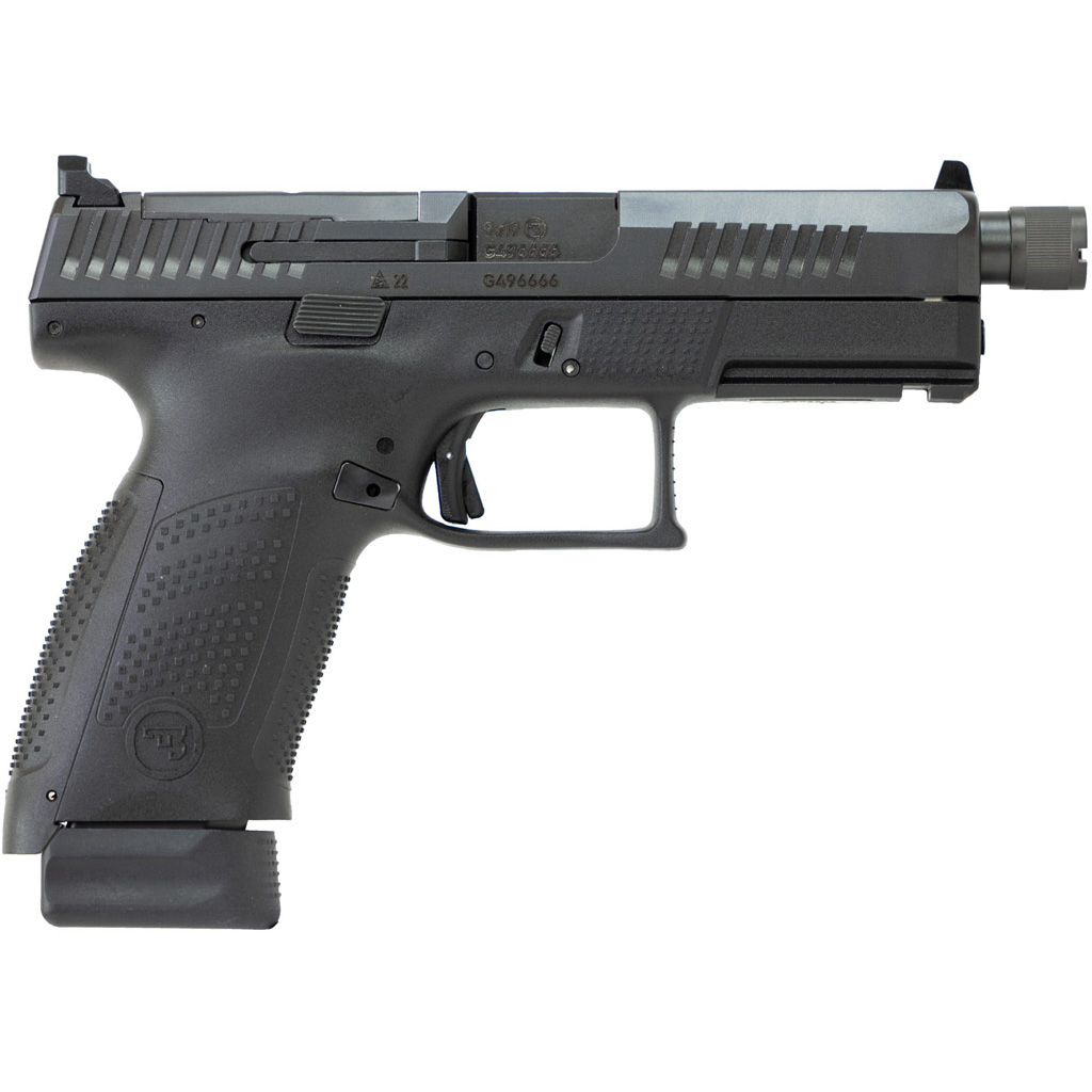 CZ P-10 C Optic Ready 9mm Luger 4 in 17+1 Gray Suppressor Ready