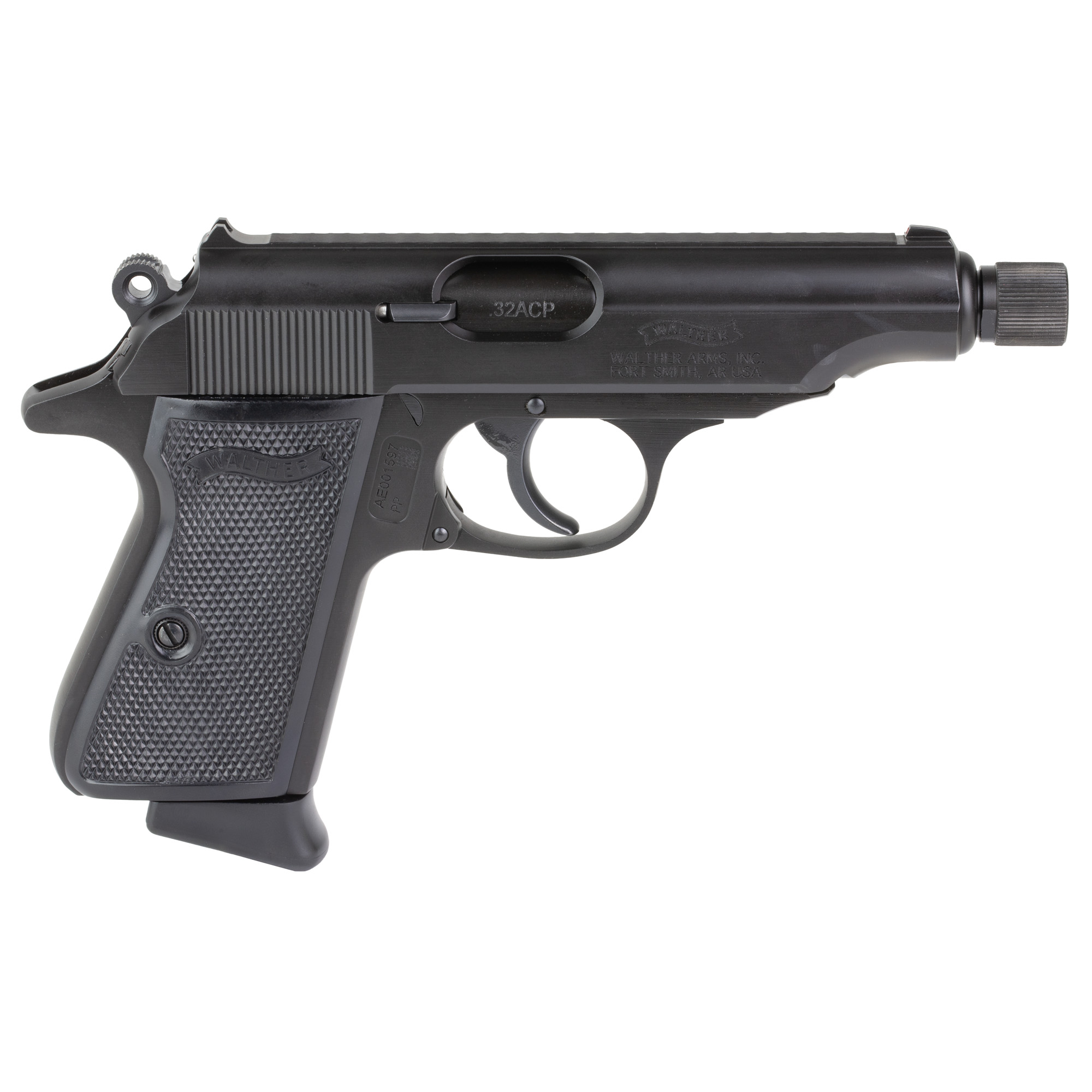 Walther PP SD Pistol 32 ACP 3.9" Black Threaded Barrel 8 rd. - 4796063 - 723364231285