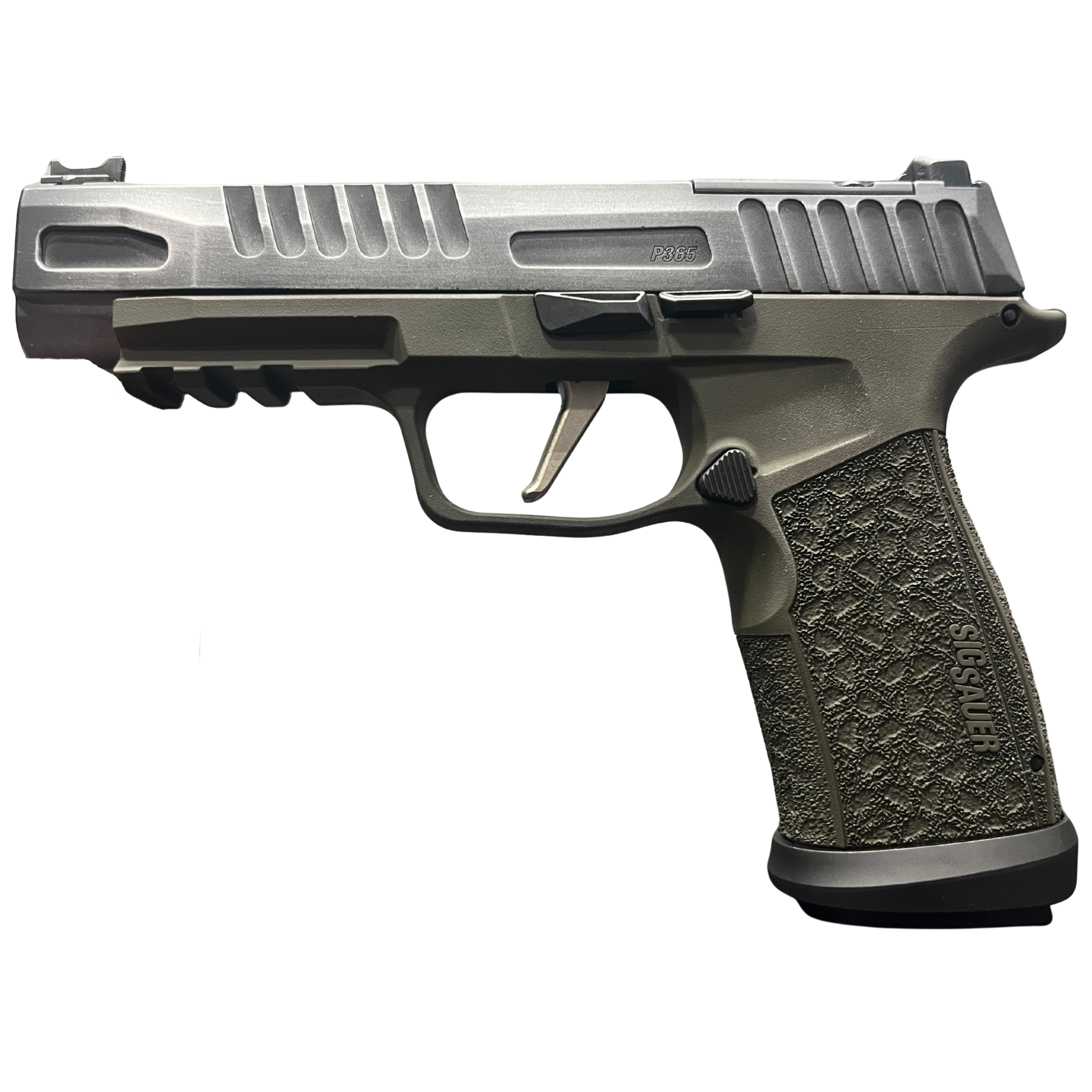 SIG SAUER P365 FUSE 9MM 4.3" CRUSHED SILVER BATTLEWORN O.R. 1-17RD, 2-21RD