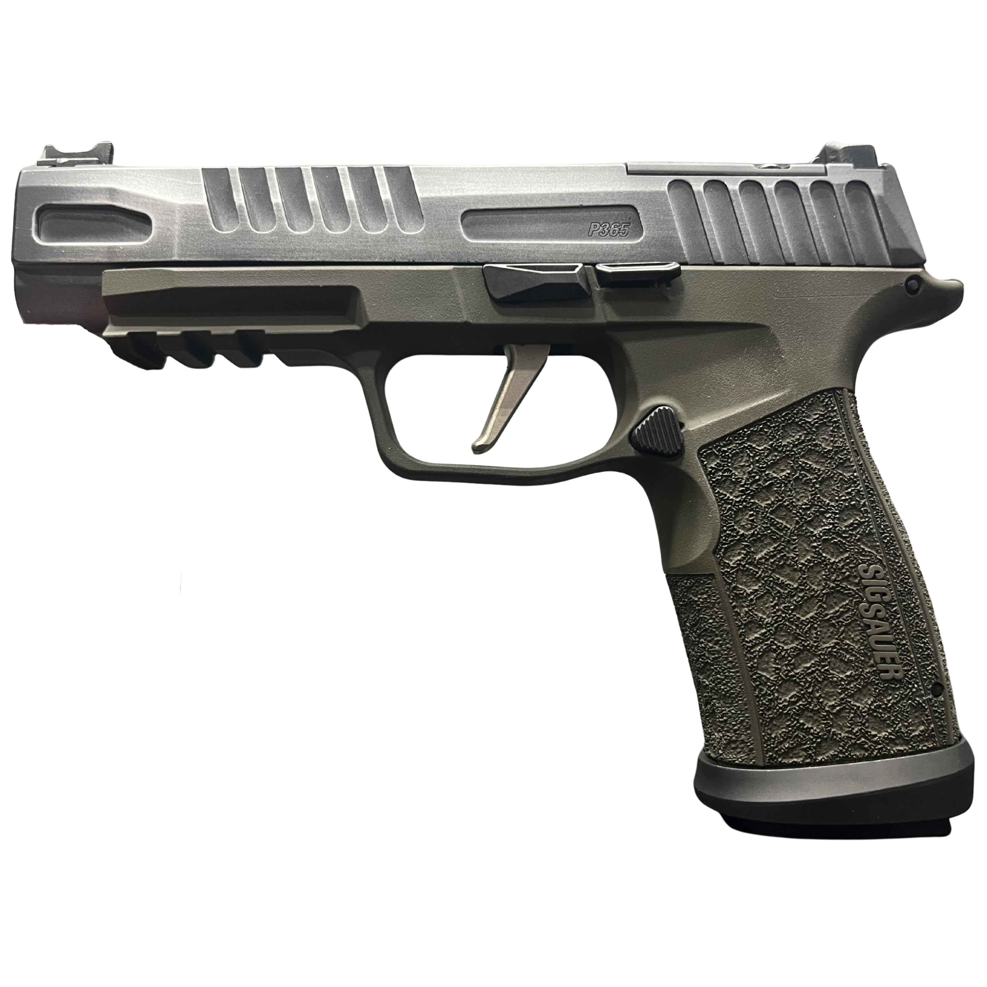 SIG SAUER P365 FUSE 9MM 4.3" CRUSHED SILVER BATTLEWORN O.R. 1-17RD, 2-21RD