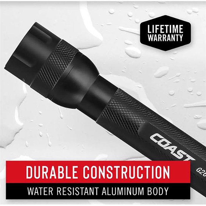 Coast Products G26 Flashlight 415 Lumens Bulls-Eye Spot Beam Handheld AA