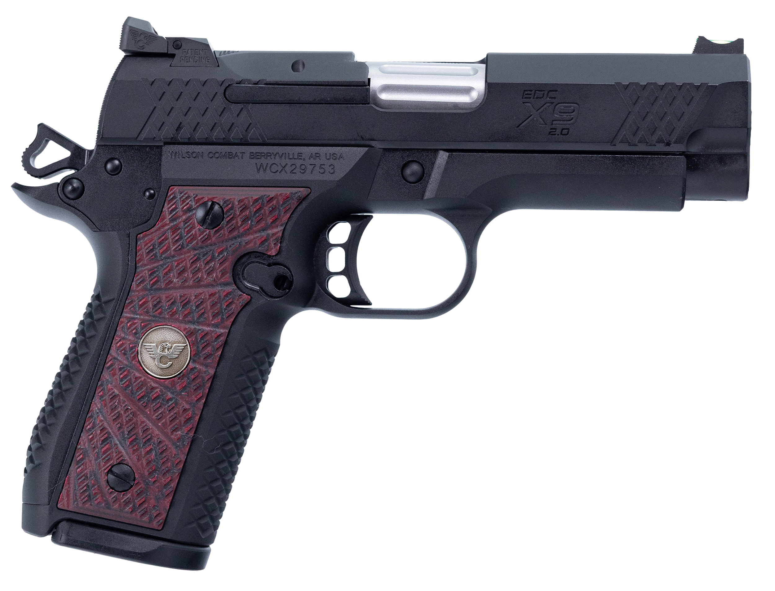 Wilson Combat EDC X9 2.0 9mm Luger 4" 15+1 Cherry G10 Grips