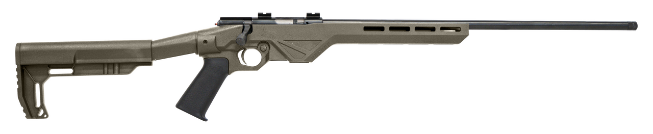 Citadel CIT22WMBLTFDE Trakr  22 WMR 5+1 18" Blued Steel Barrel & Receiver, Flat Dark Earth Synthetic Stock