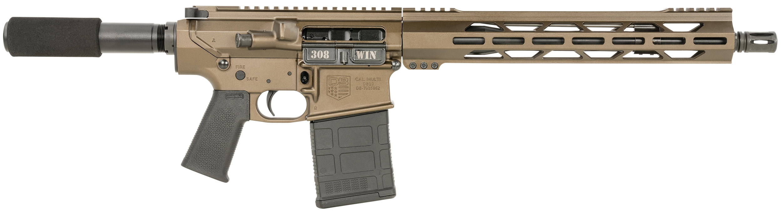 Diamondback DB10 308 Winchester 13.5in 20+1 Midnight Bronze Carbon Lower 9in M-LOK