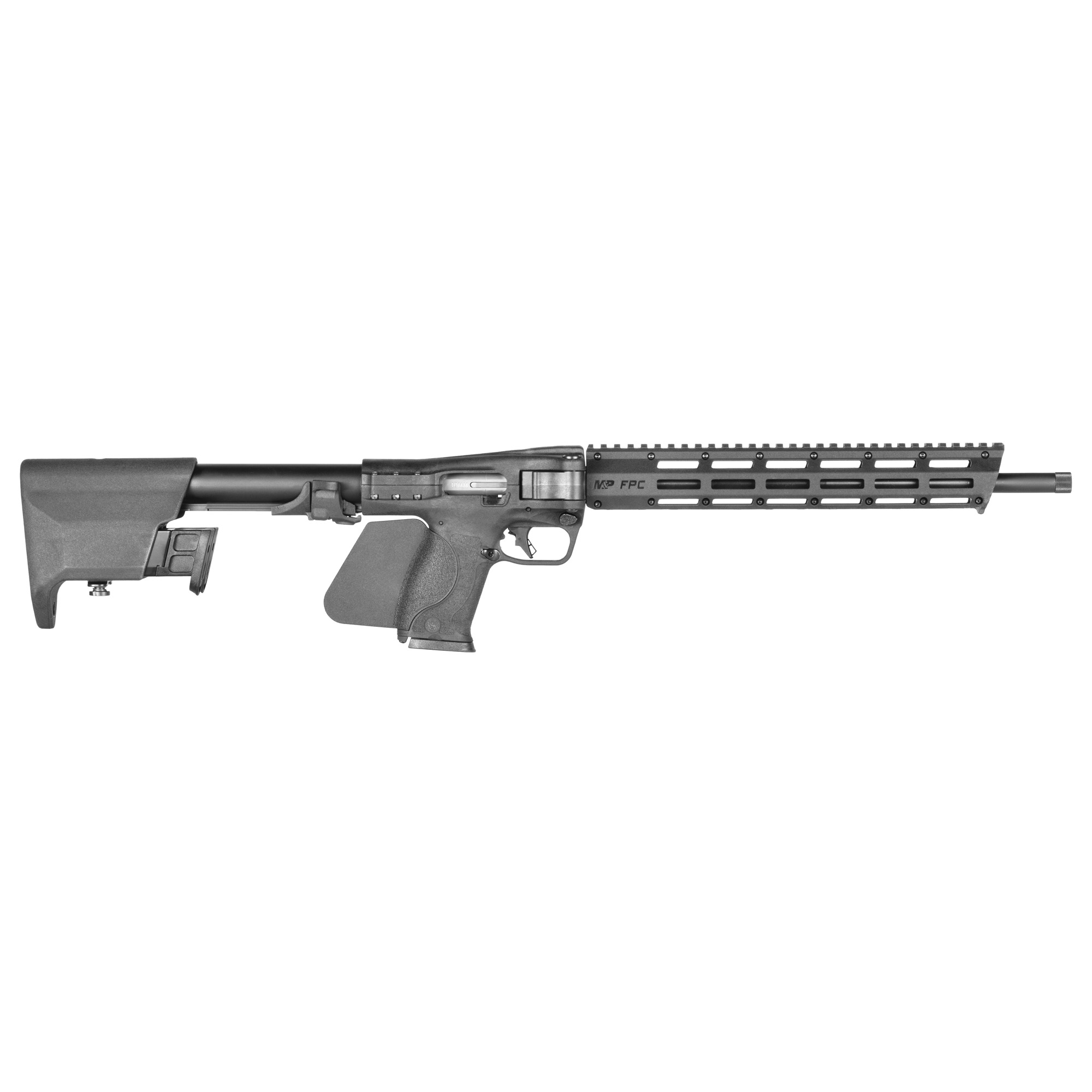 Smith & Wesson 14528 M&P FPC *CA Compliant 10mm Auto 10+1 16.25" Black Oxide Barrel, Black Anodized Aluminum Receiver w/Picatinny Rail, M-LOK Handguard, Side Folding w/Mag Storage Black Polymer Stock - 14528 - 022188902815