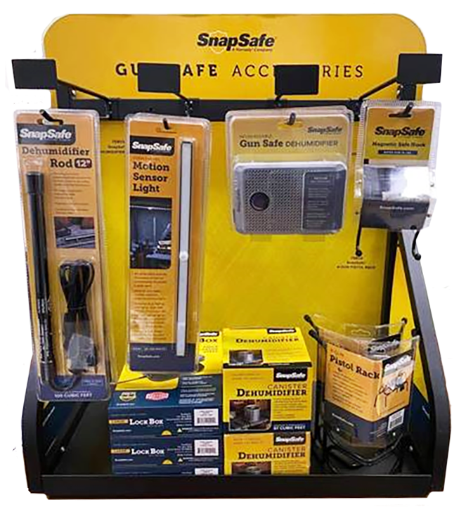 SnapSafe 77500 Safe Top Display  Yellow Countertop