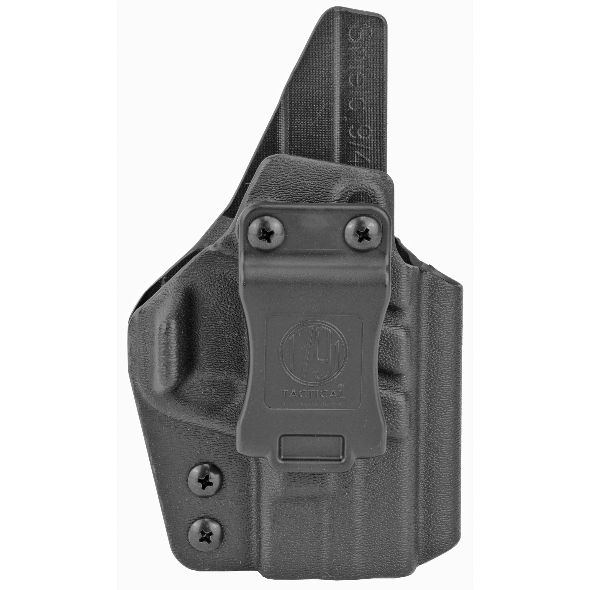 1791 Tactical IWB Holster Shield Black Kydex Right Hand - TACIWBSHIELDBLKR - 816161024591