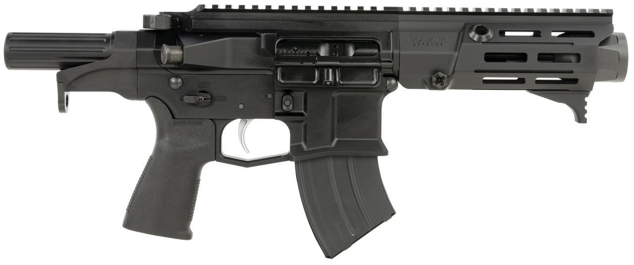 Maxim Defense MXM50801 PDX 505-SPS 7.62x39mm Caliber with 5.50" Barrel, 20+1 Capacity, Black Metal Finish, Black Polymer Grip