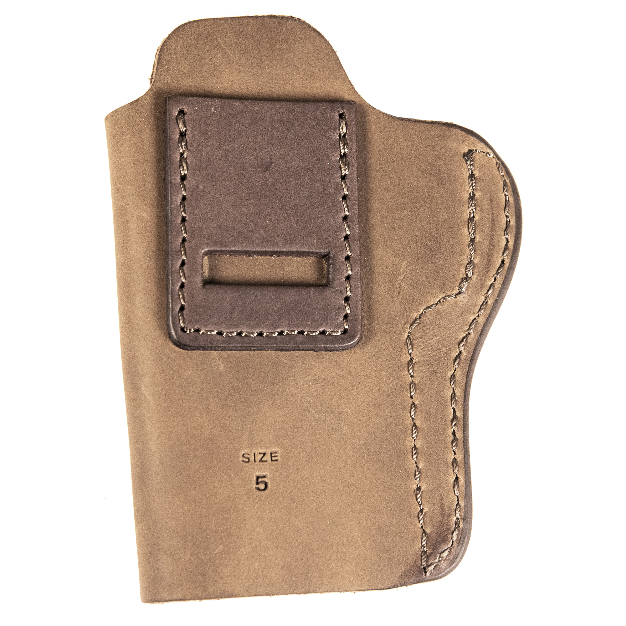 Uncle Mikes-leather(1791) UMIWB5BRWA Inside the Waistband  IWB Size 05 Brown Leather Belt Clip Fits Sig P320 Right Hand - UMIWB5BRWA - 810102212368