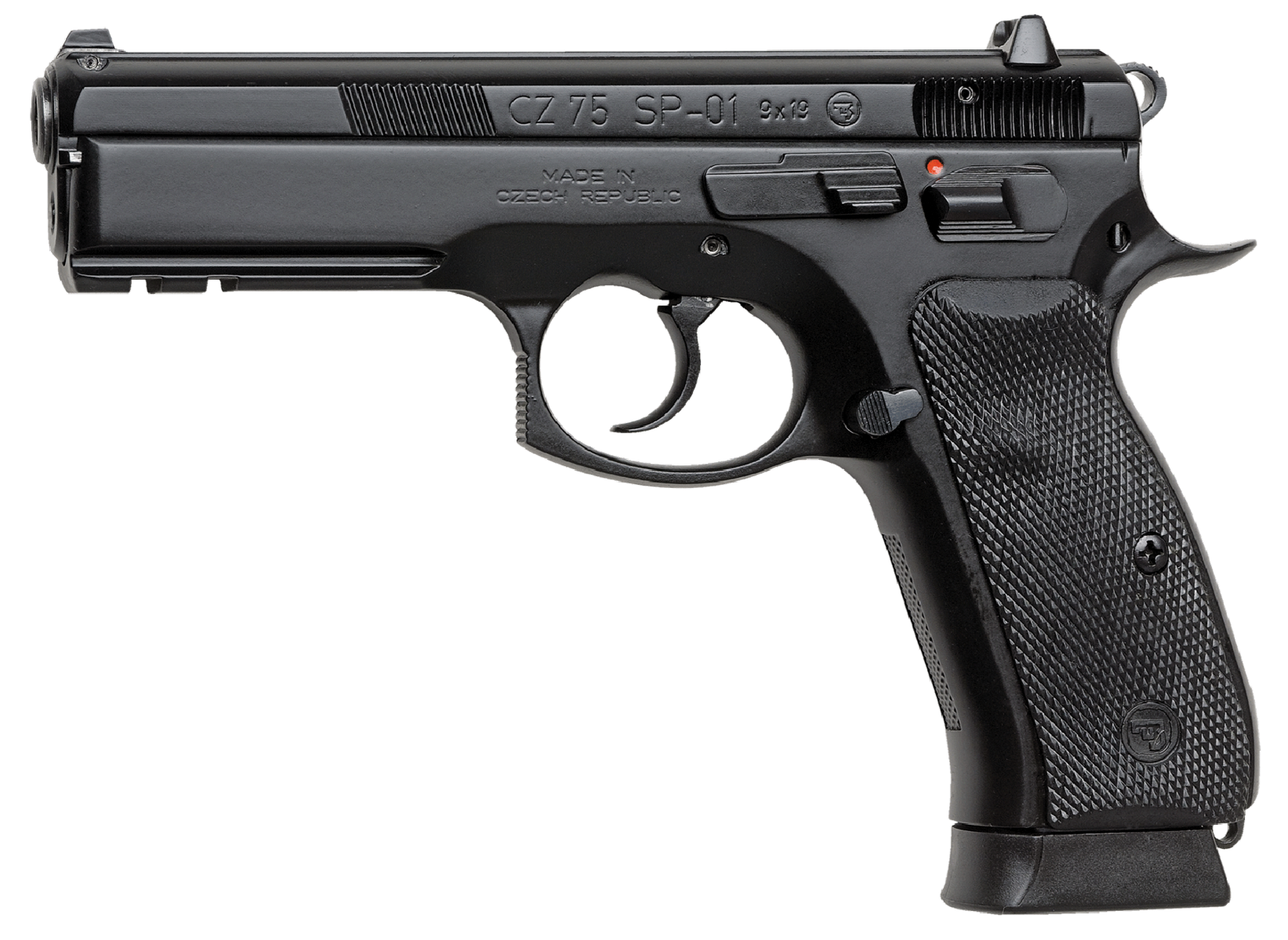 CZ CZ 75 SP-01 9mm 4.6in 10rd Black Polycoat Night Sights