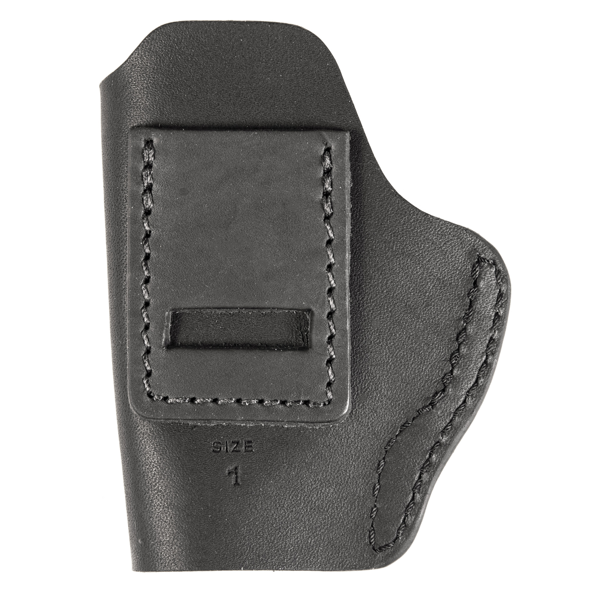 Uncle Mikes-leather(1791) UMIWB1MBLA Inside the Waistband  IWB Size 01 Matte Black Leather Belt Clip Fits Walther PPK Right Hand - UMIWB1MBLA - 810102212290