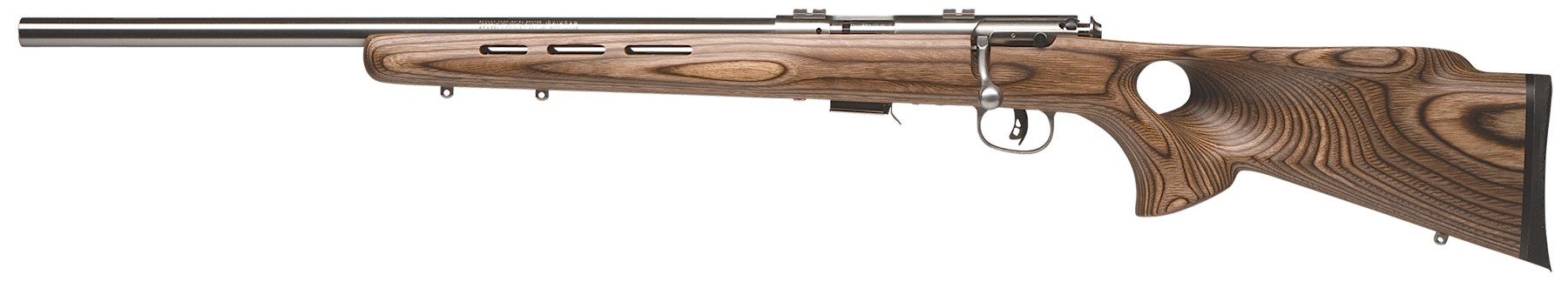 Savage 93R17 BTVLSS 17 Hornady Magnum Rimfire 21" 5 Rounds Satin Laminate Thumbhole Left Hand Savage 93R17 BTVLSS 17 Hornady Magnum Rimfire 21" 5 Rounds Satin Laminate Thumbhole Left Hand