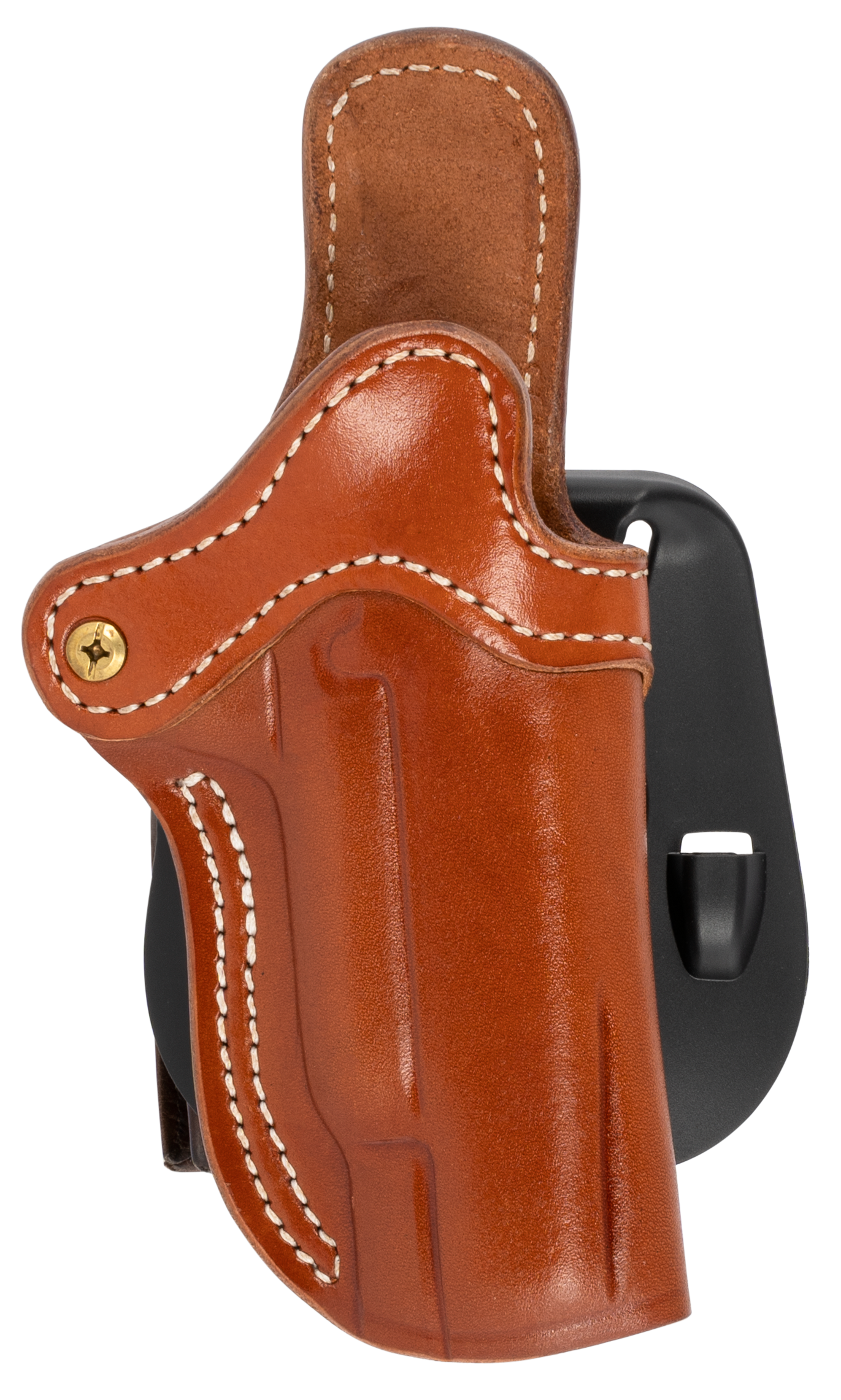 1791 Gunleather ORPDH1CBRR BH1 Optic Ready Size 01 OWB Style made of Leather with Classic Brown Finish, Adjustable Cant & Paddle Mount Type fits 4-5" Barrel 1911 for Right Hand