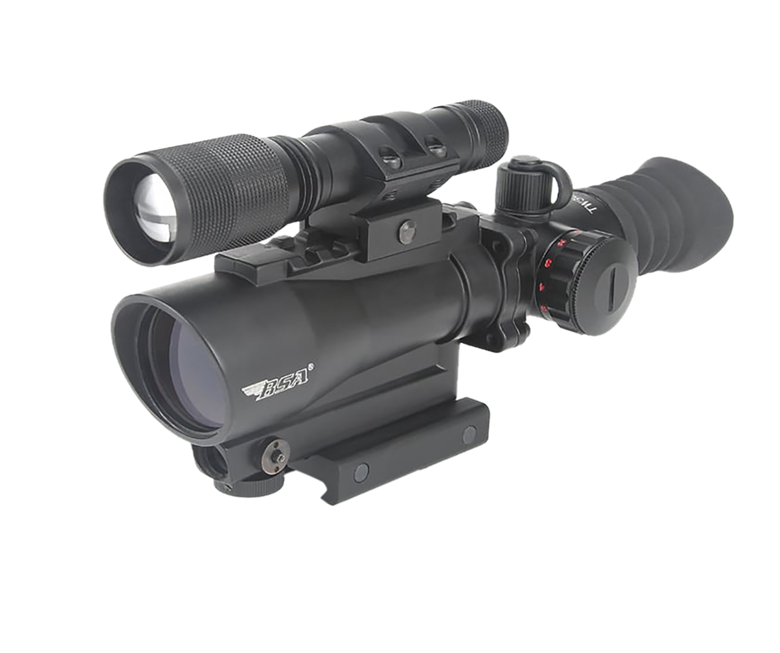 BSA Optics 30mm Red Dot Laser Flashlight 5 MOA Red Dot