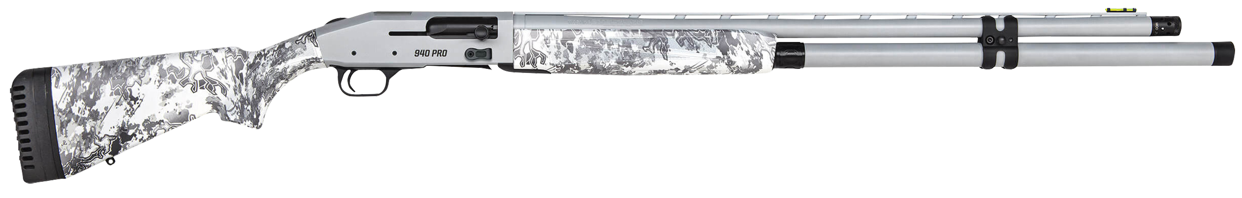 Mossberg 940 Pro Waterfowl 12GA, 28in. Barrel, 12rd, TrueTimber Viper Snow Camo Stock & Forend. Incl HiViz F/O sight. Optic Ready - Gray (85167)