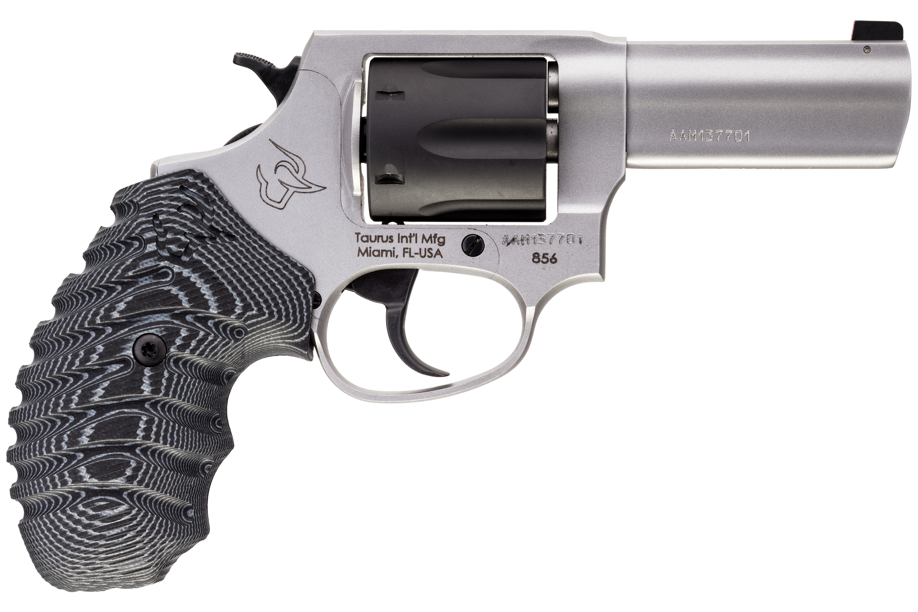 Taurus Defender 856 Revolver 38 Special +P 3 Inch 6 Rounds Stainless Steel VZ Gray - 285635NSVZ - 725327933892