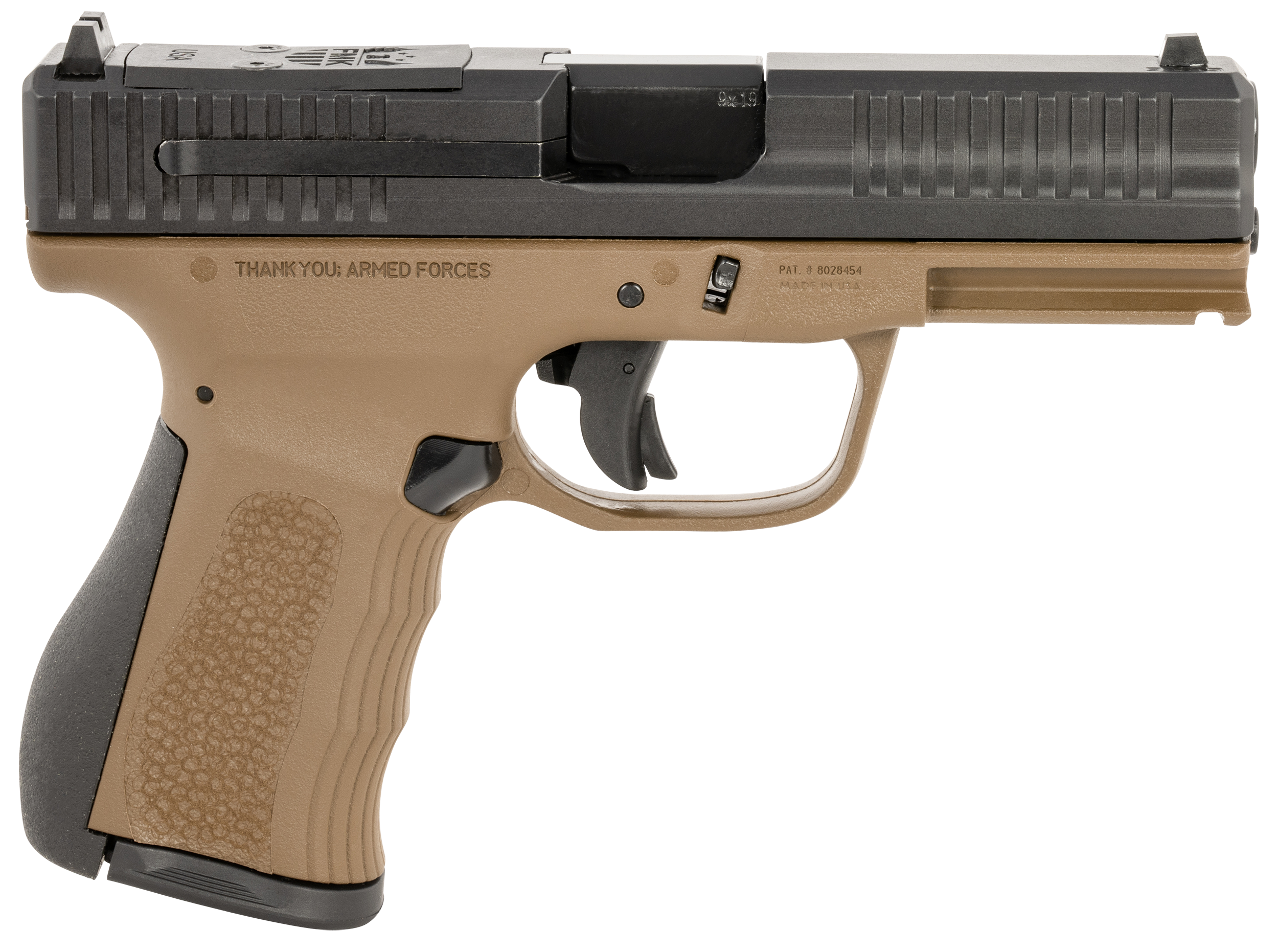 FMK Mach 9 G3 Pistol 9mm Burnt Bronze 14 Rd.