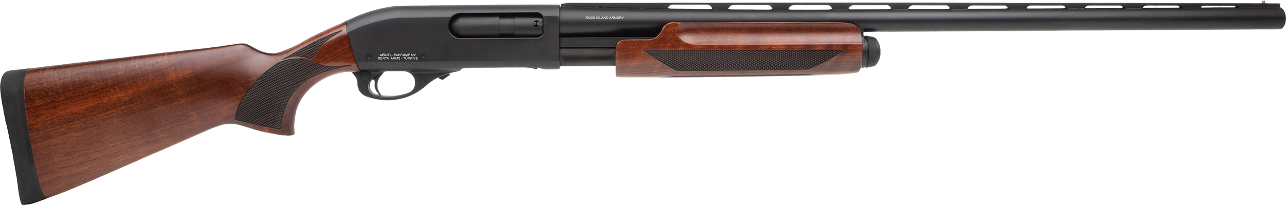 Armscor PA12 Turkey 12GA, 24in. Barrel, 4rd, Wood Stock & Forend - Black (PA12MNL24)