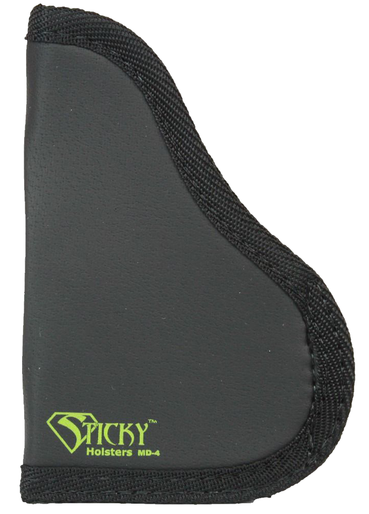 Sticky Holsters MD4MODLAS MD-4  Black/Green Latex Free Rubber Fits Med Semi-Auto with Laser Ambidextrous