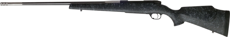 Weatherby Mark V Accumark 257 Weatherby Magnum 26 Inch Barrel 3 Rounds Graphite Cerakote Gray Webbed Monte Carlo Stock - MAM01N257WR8B - 747115440160