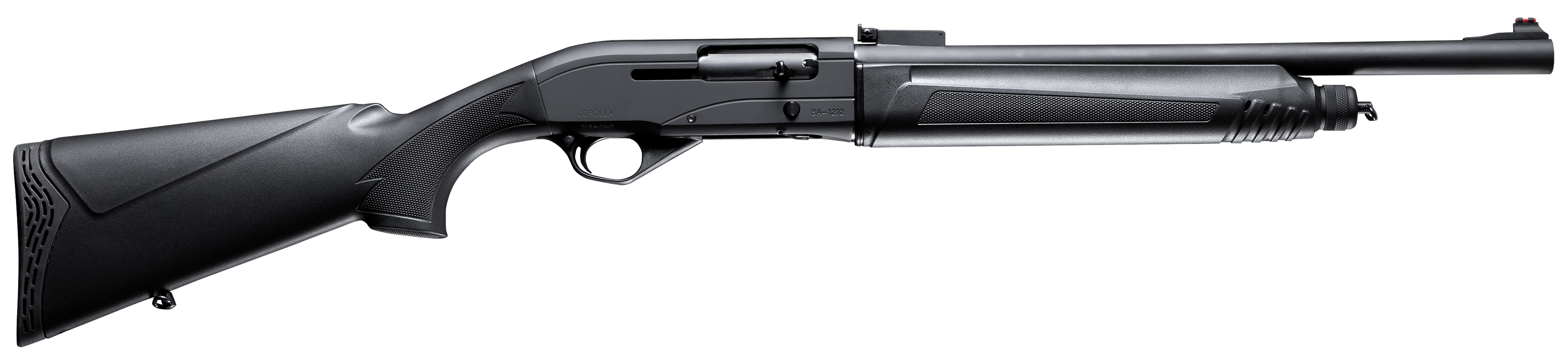 Four Peaks Imports 12010 Copolla SA-1212 12 Gauge 5+1 3" 18.50" Barrel, 7075-T6 Aluminum Receiver, Bead Front Sight, Black Metal Finish, Synthetic Stock Includes 3 Choke Tubes