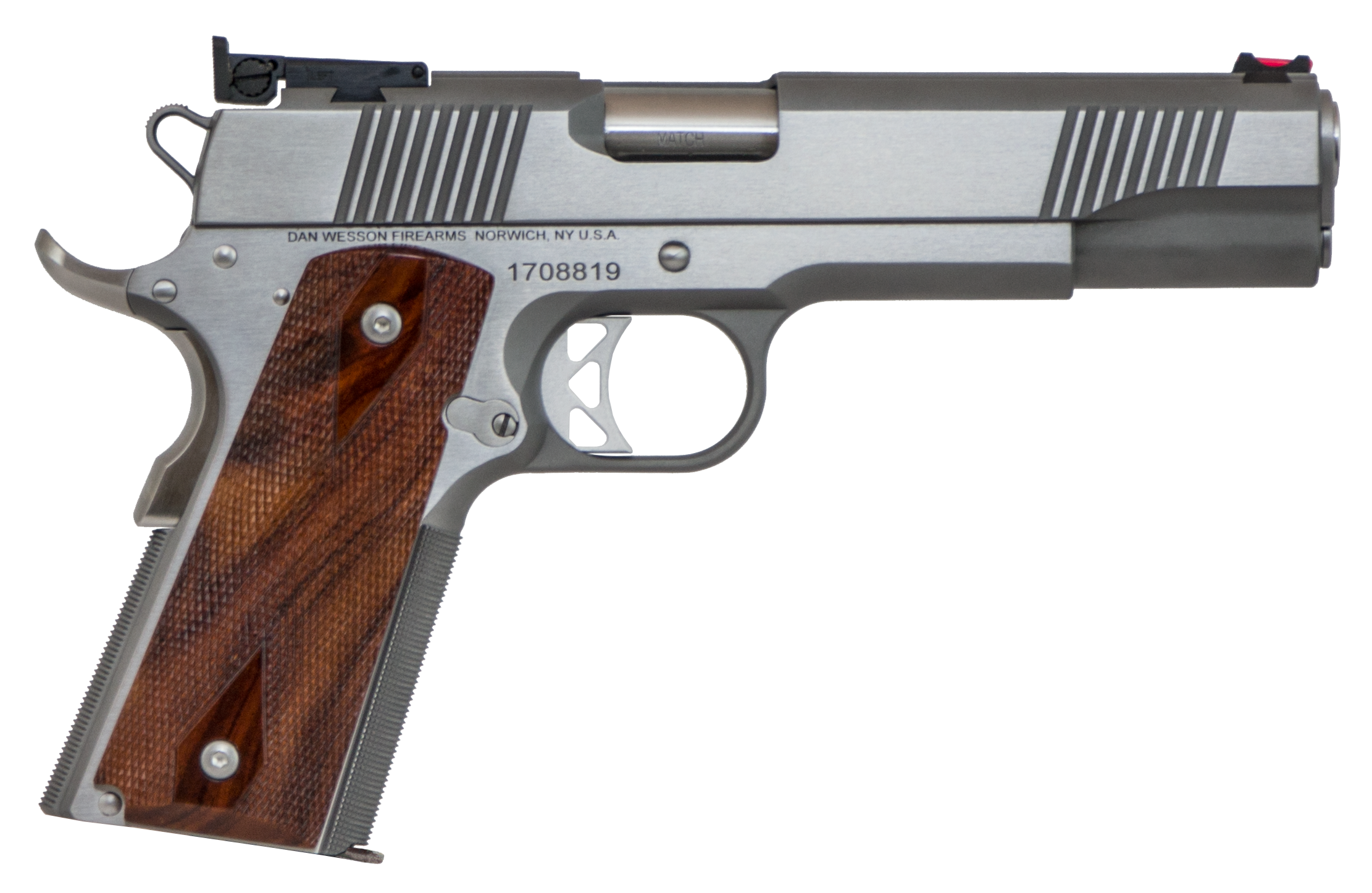 Dan Wesson PM-9 Pistol - Stainless | 9mm | 5" Barrel | 9rd | Wood Grips