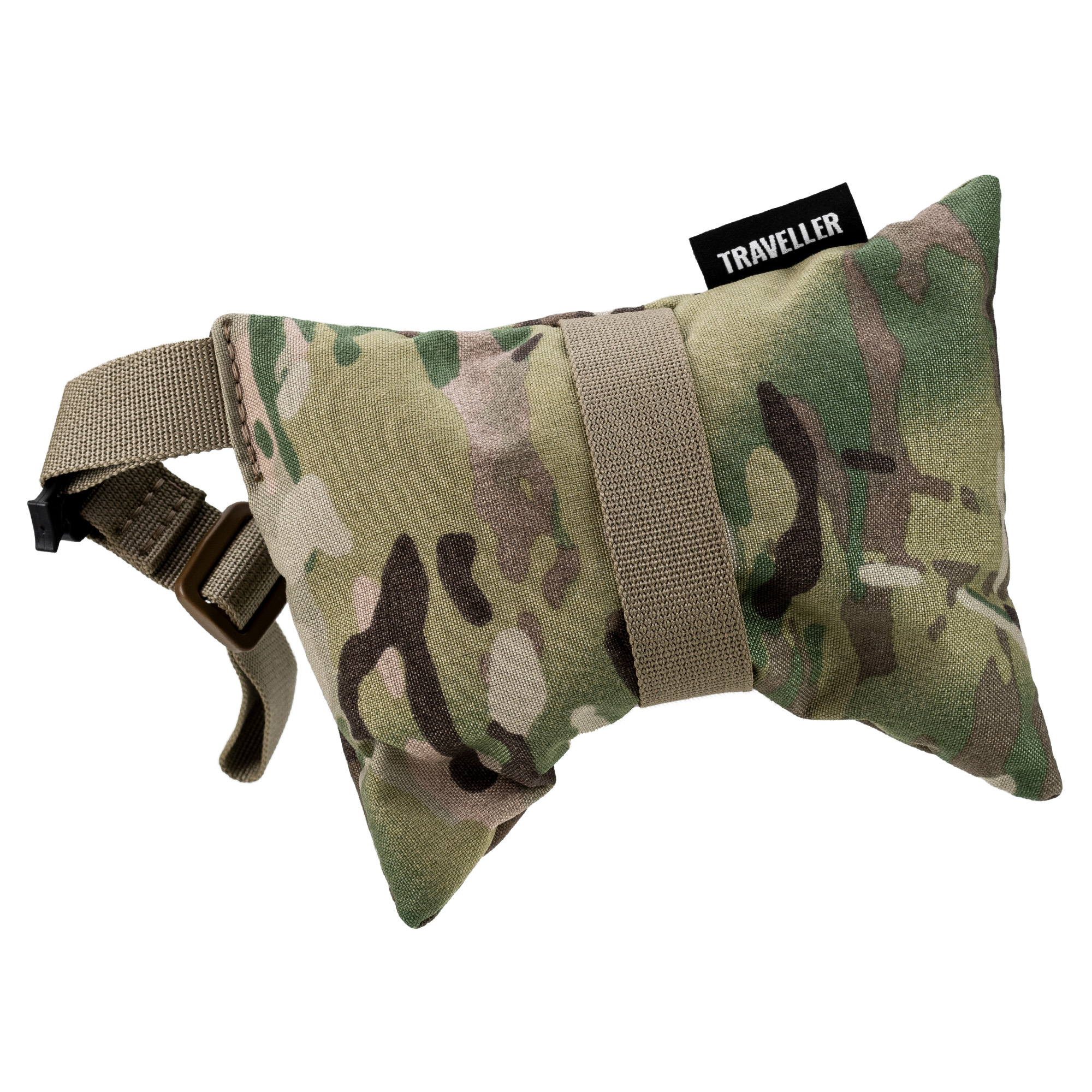 Mdt Sporting Goods Inc 108049-MCM Traveller Shooting Bag Multi-Cam Nylon Webbing Straps 500D Cordura Fabric Git-Lite 8oz House Fill 1lb - 108049MCM - 723905908935