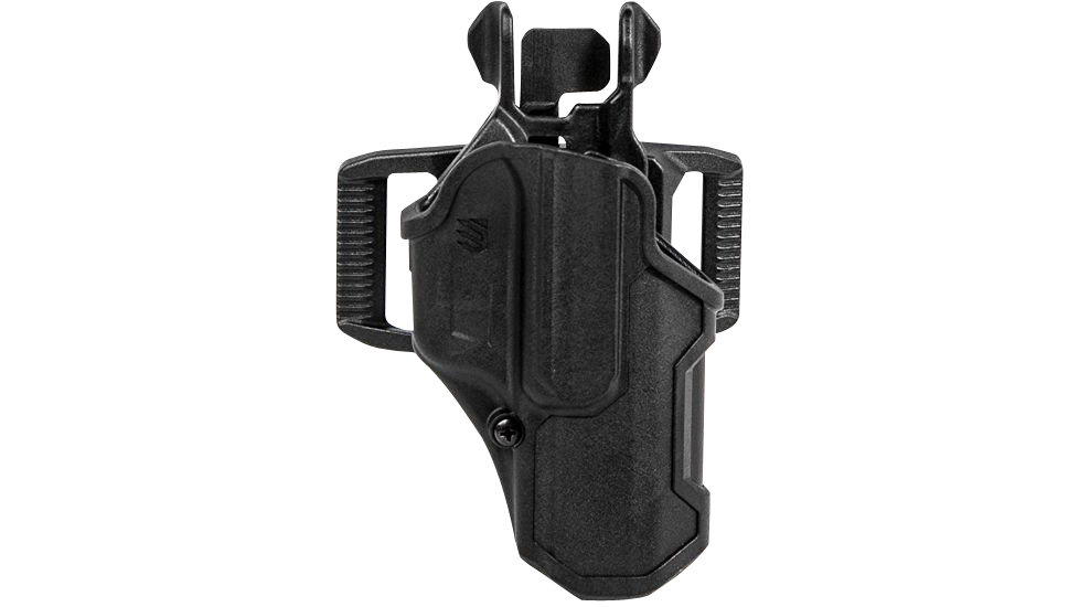 Blackhawk 410200BKL T-Series L2C Light Bearing OWB Black Polymer Belt Slide Compatible w/Glock 17/19/22/23/31/32/45/47 Left Hand