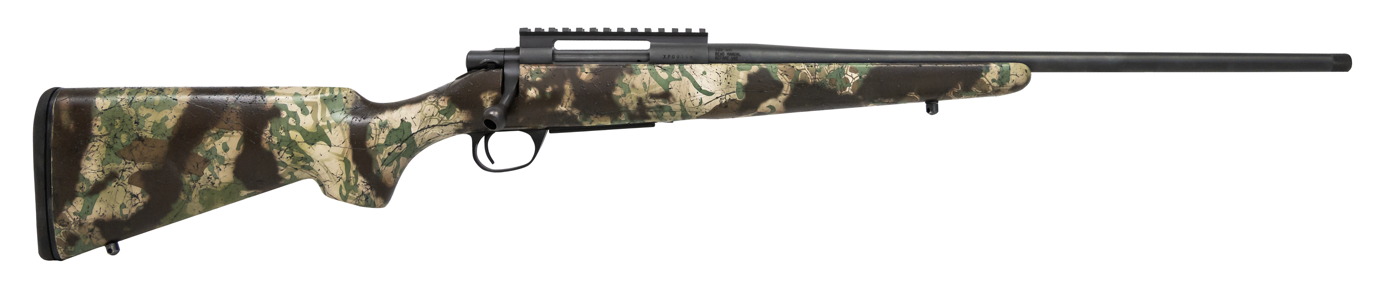 Howa HCSL308KOT M1500 Super Lite Full Size 308 Win 5+1 20" Blued Threaded Barrel, Blued Picatinny Rail Steel Receiver, Kryptek Obskura Fixed Synthetic Stock