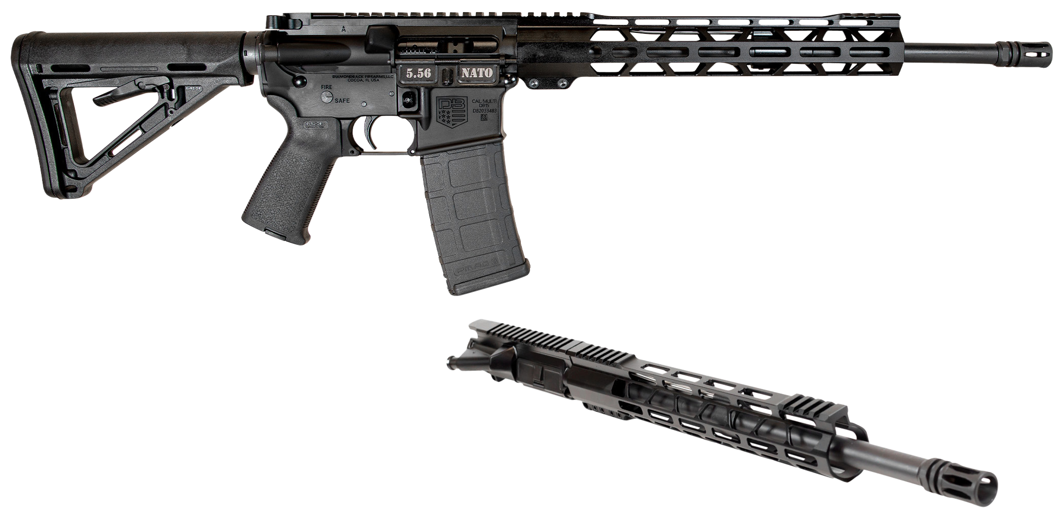 Diamondback DB15 Carbon 5.56 NATO 16 in 30 Rounds Matte Finish