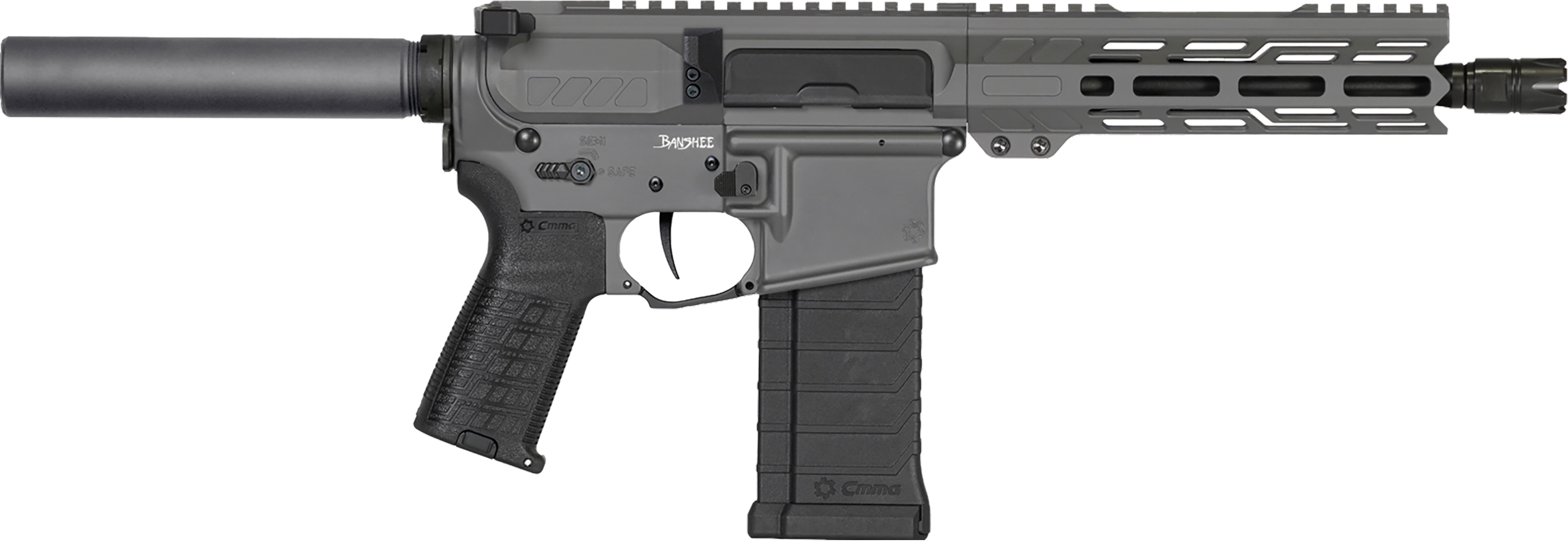 CMMG Banshee MK4 5.7x28mm 8" 40 Rounds Tungsten Gray