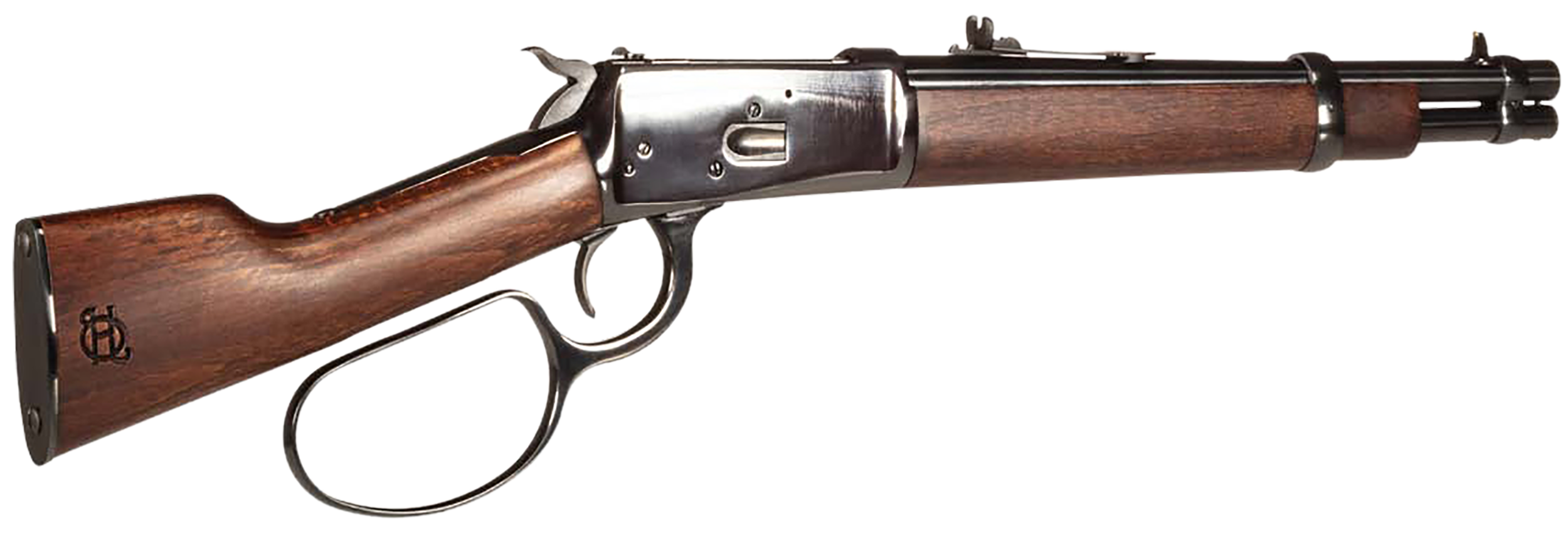 Heritage Mfg RH92044121 92 Ranch Hand 44 Mag 6rd 12" Black Oxide Steel Barrel & Receiver, Fixed Hardwood Stock