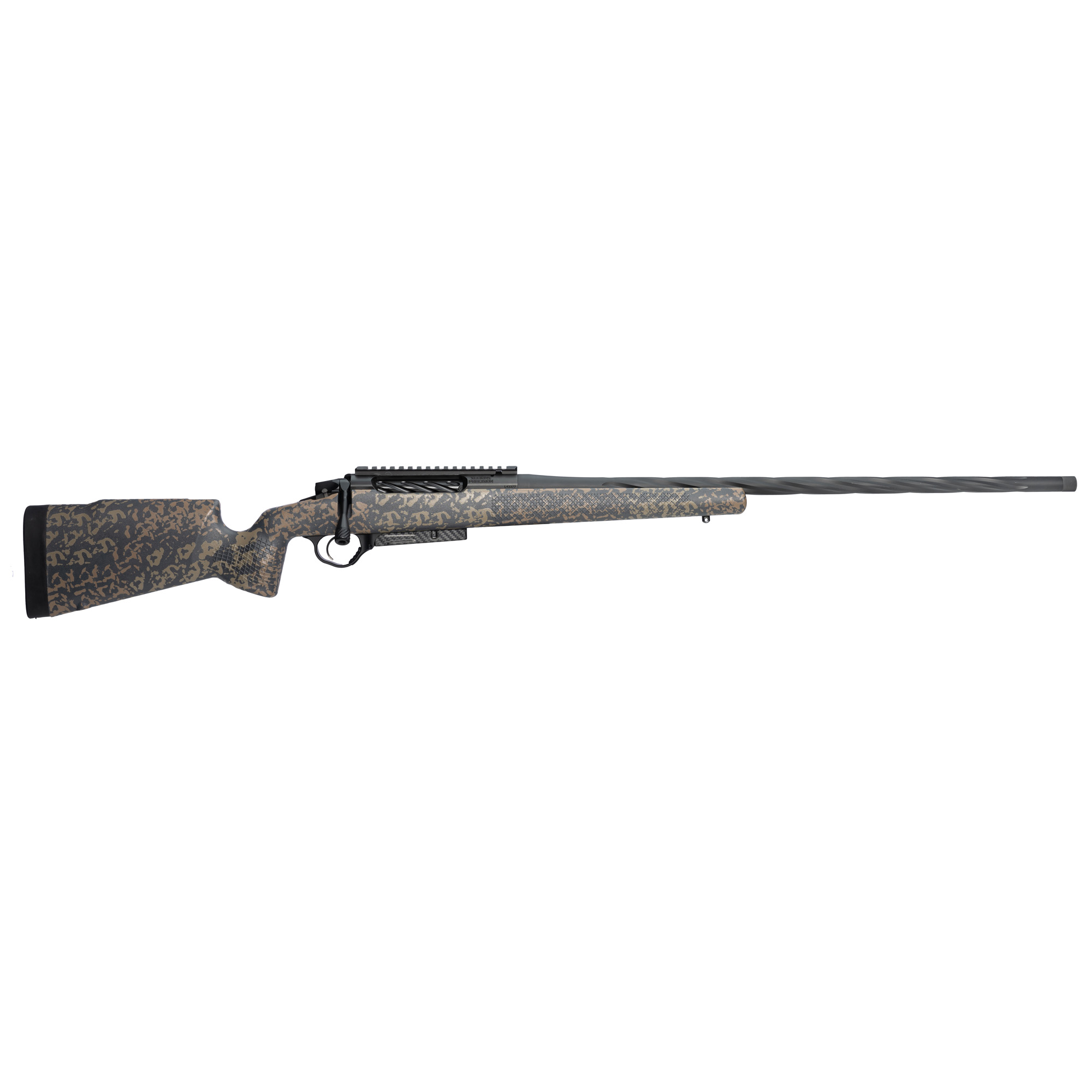 Seekins Precision 0011710159DS Havak PH2 Full Size 7mm PRC 3+1 26" Charcoal Gray Fluted/Threaded Barrel, Black Picatinny Rail Stainless Steel Receiver, Desert Shadow Camo Fixed Synthetic Stock - 0011710159DS - 811452025622