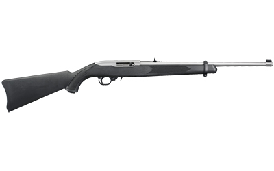 Ruger 1256 10/22 Carbine Full Size 22 LR 10+1 18.50" Satin Stainless Steel Barrel, Drilled & Tapped Receiver,  Black Synthetic Fixed Stock, Right Hand - 1256 - 736676012565