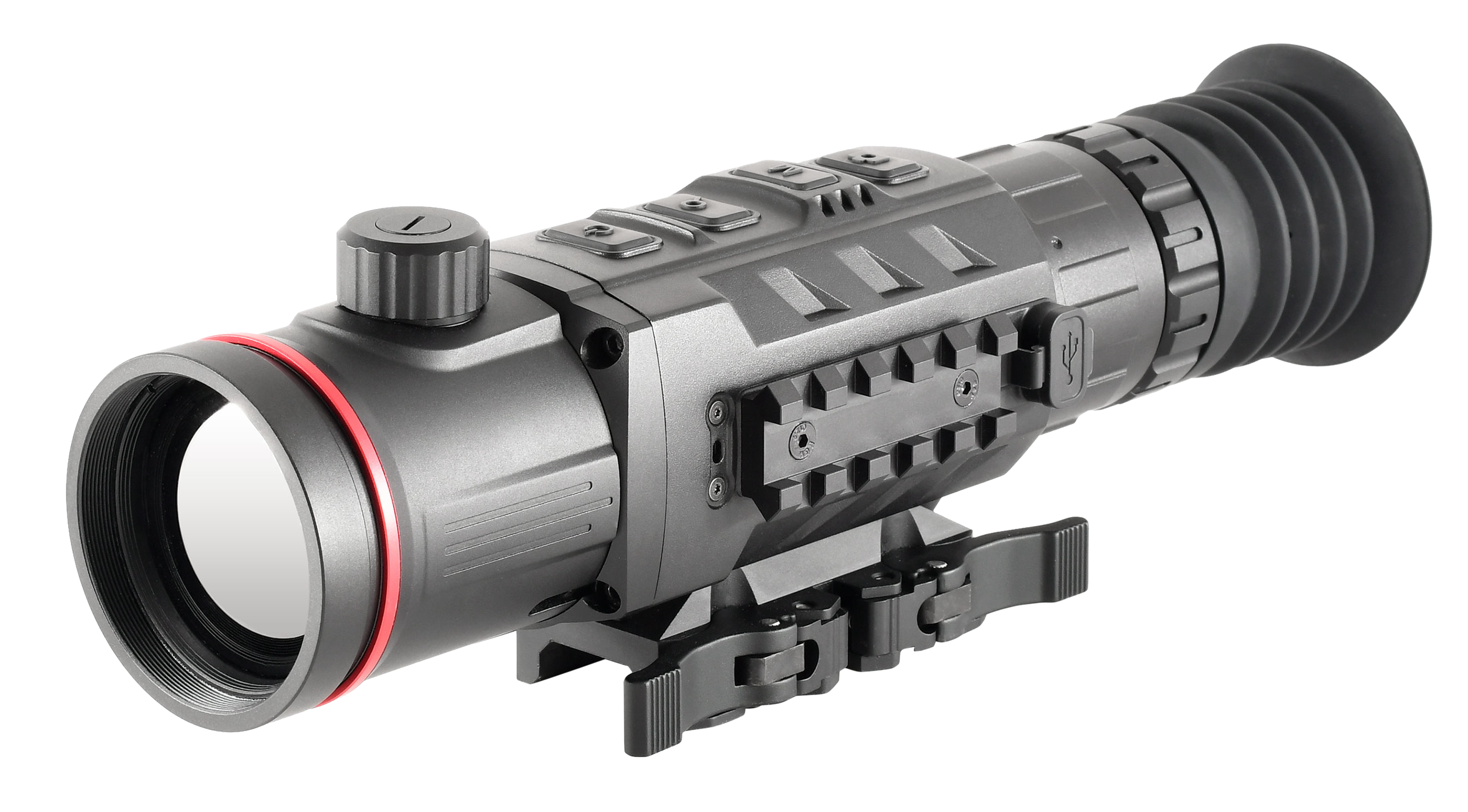 iRay USA RICO Pro 640 RH50P Thermal Weapon Sight 1.5x 4x 50mm Picatinny