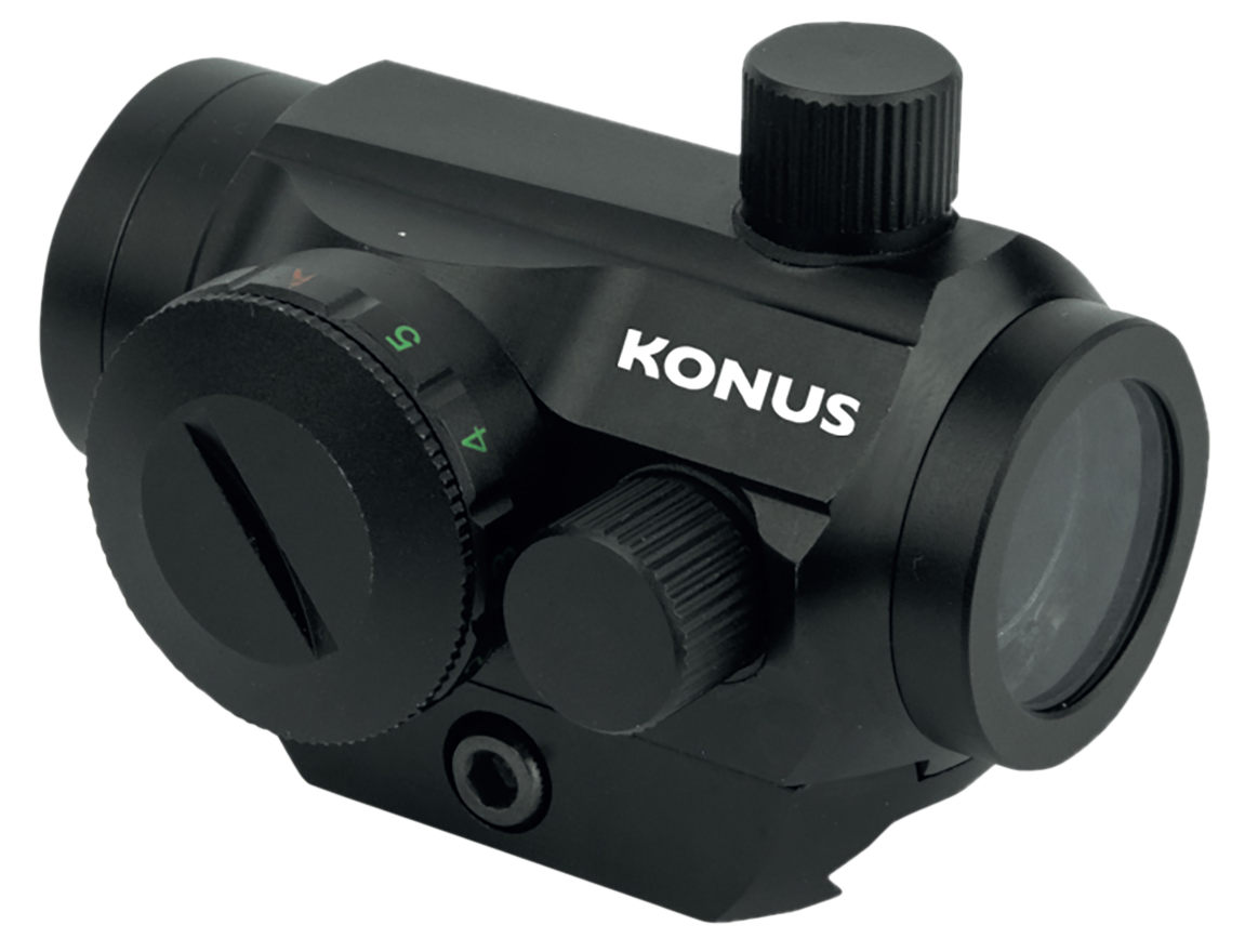 Konus Optics Nuclear QR Red Dot 1x22mm 3MOA Red Green Dot for Rifles Carbines Shotguns