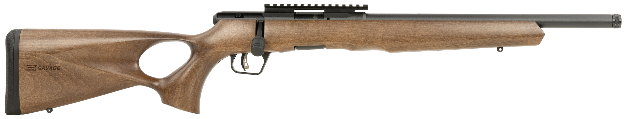 Savage B22 Timber Thumbhole Rifle 22 WMR 18 in Wood 10 rd