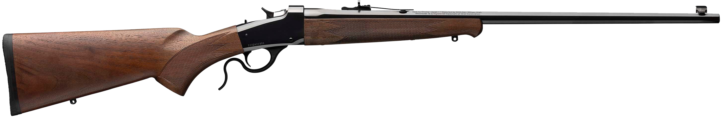 Winchester Model 1885 Low Wall Hunter 17 WSM 24 inch 1rd Brushed Polish Blued Satin Walnut