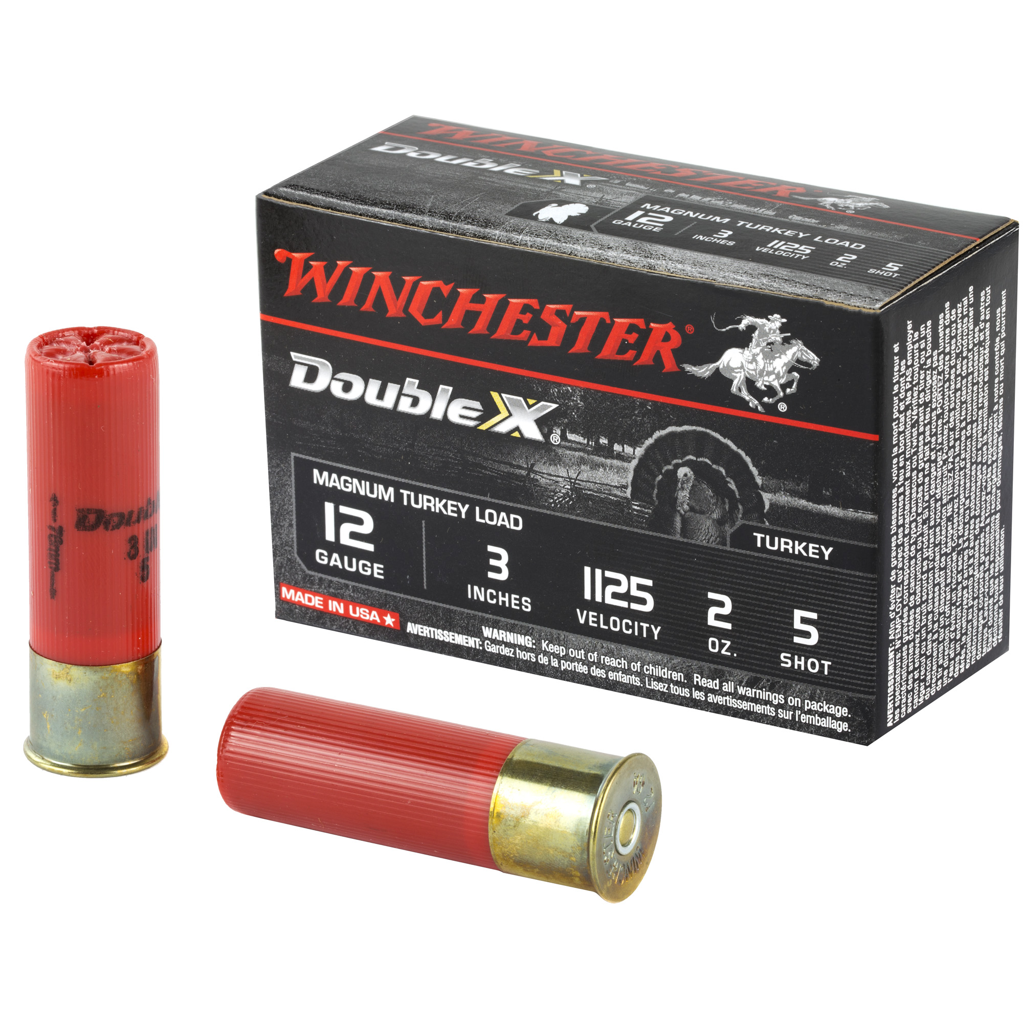 Win Dbl X Mag Trky 12ga 3" #5 10 Rounds
