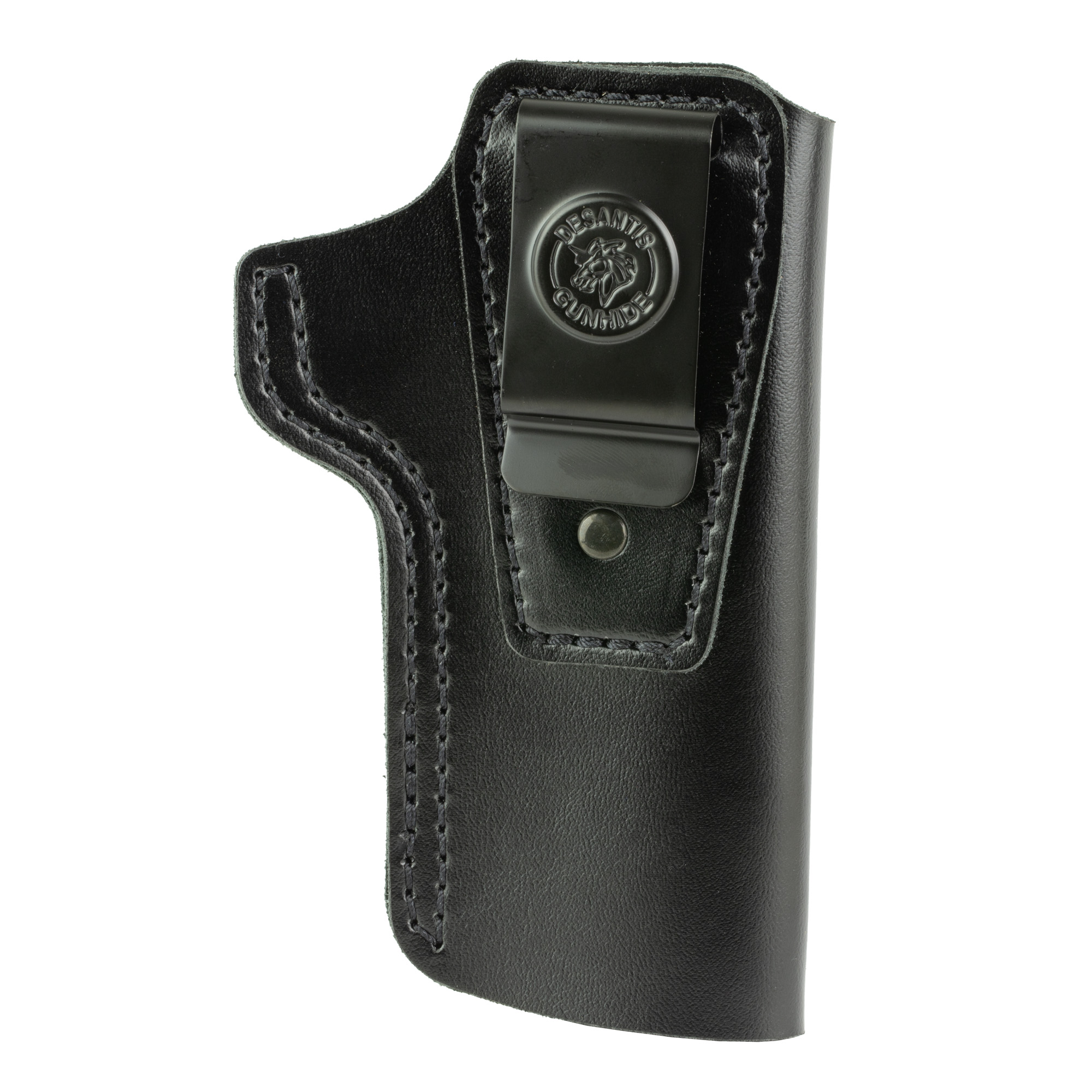 DeSantis Gunhide 031BA85Z0 Insider  IWB Black Leather Belt Clip Fits 1911 4-5" Barrel Right Hand - 031BA85Z0 - 792695210290