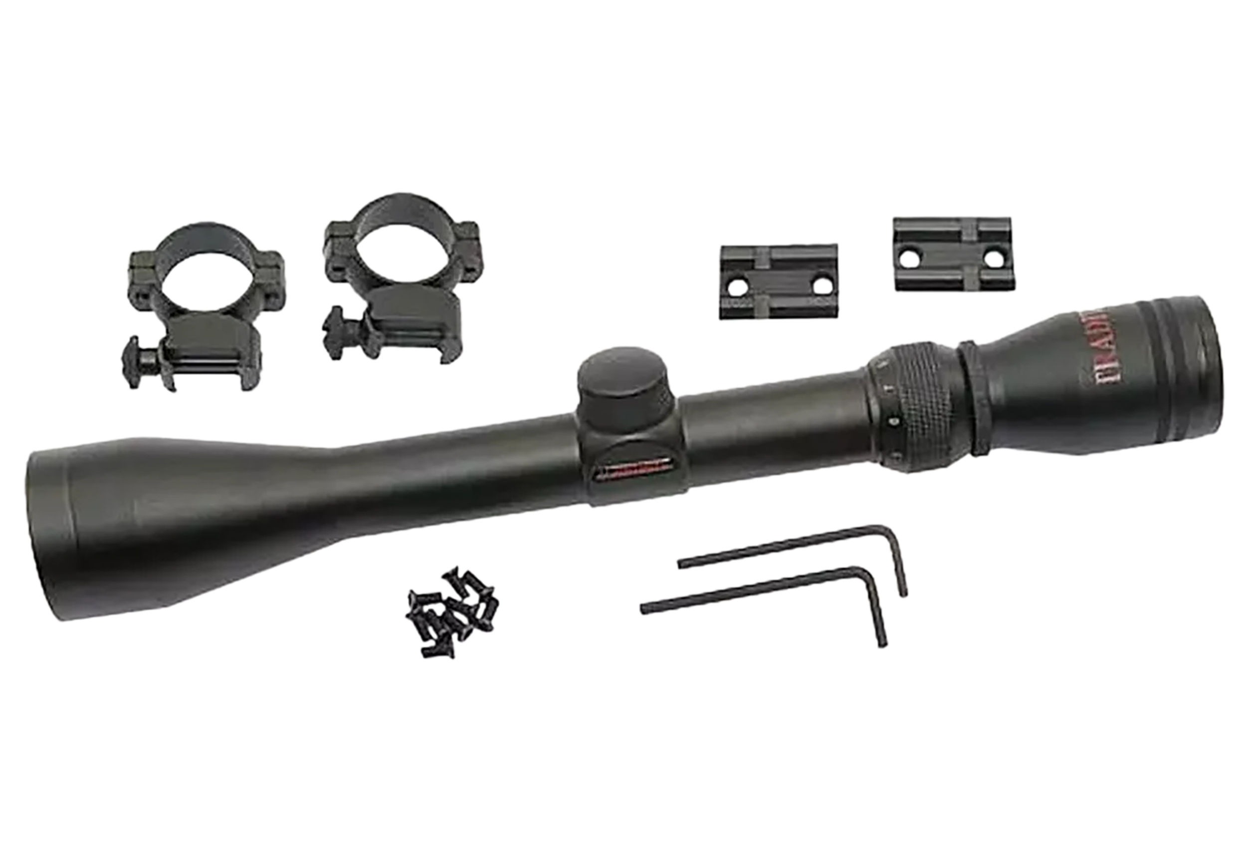 Traditions Muzzleloader Scope Kit 3 9x40 Matte with Medium Rings Two Piece Base 1 Inch Mount