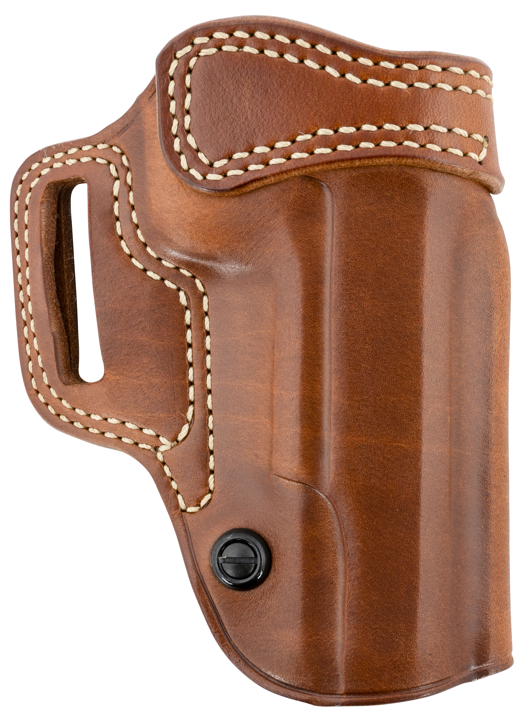 Galco AV212R Avenger  OWB Tan Leather Belt Slide Fits 1911 5" w/wo Red Dot Right Hand