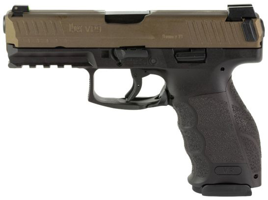 Hk Vp9 9mm Midnight Bronze Ns 3 17rd